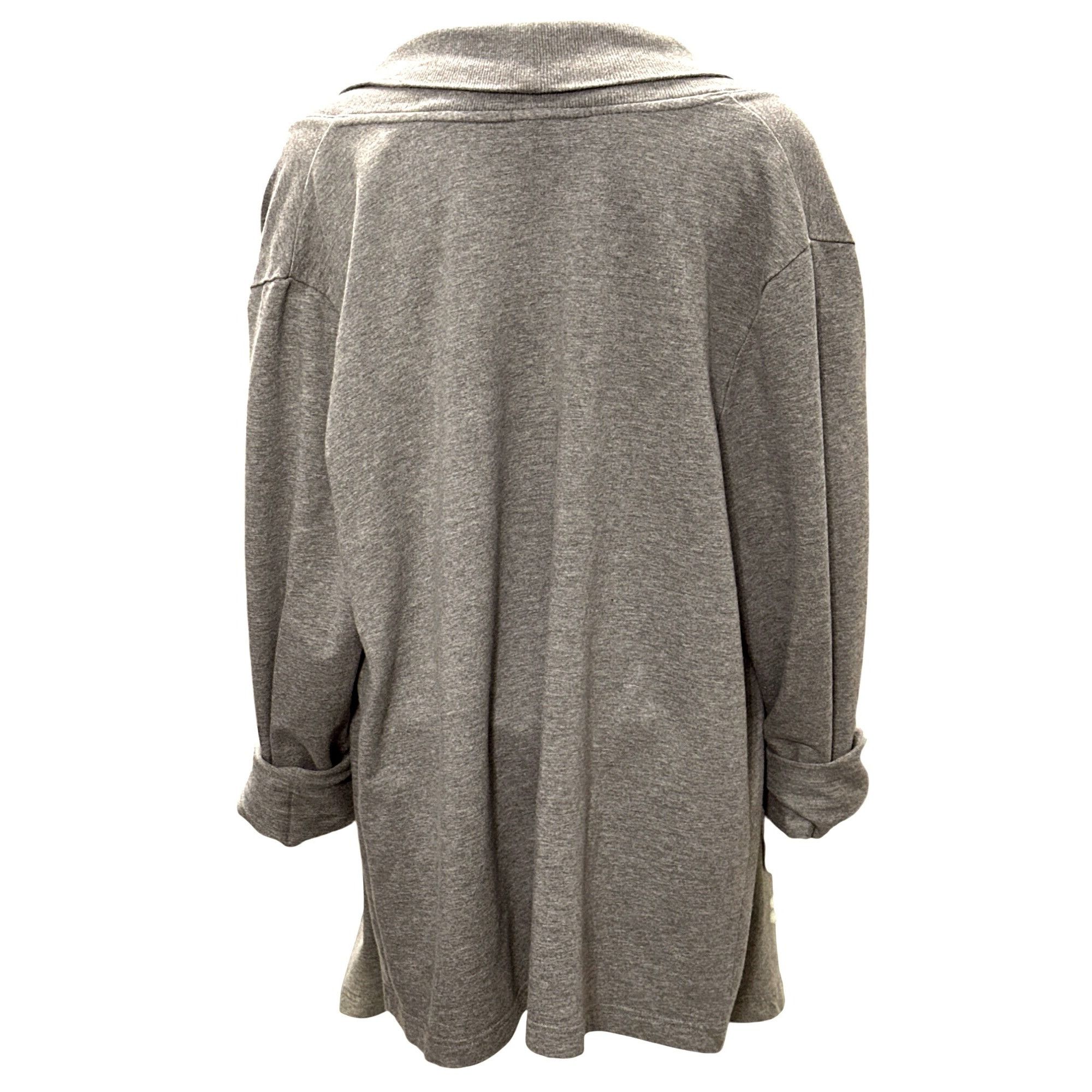 Other CCC Trendy Chic Gray Open Front High Low Hem Design Cardigan Size L / US 10 / IT 46 - 3 Thumbnail