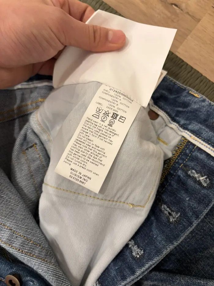 Visvim Visvim Social Sculpture 01 Wide Leg Jeans (Damaged) 32x32 Size US 32 / EU 48 - 5 Thumbnail