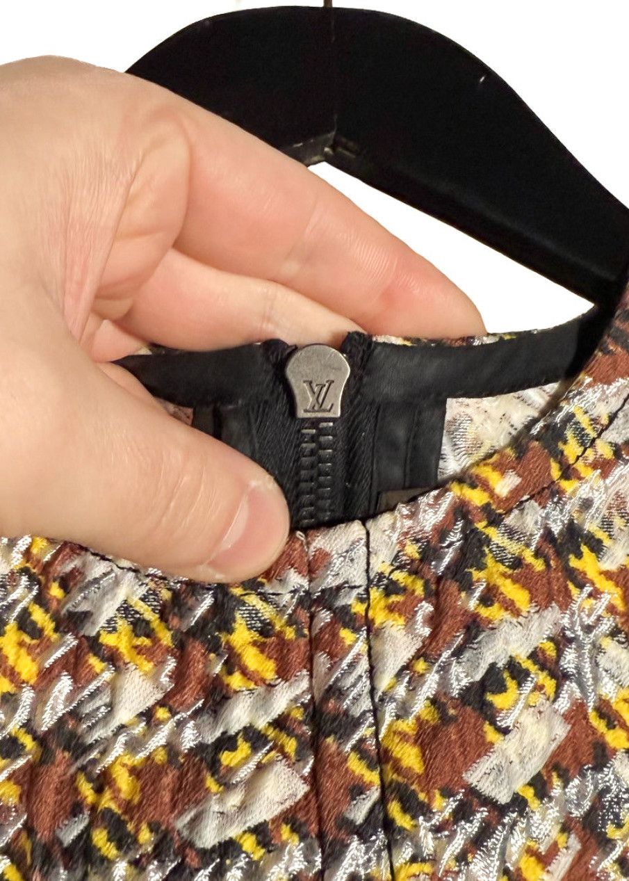 Louis Vuitton Louis Vuitton SS15 Houndstooth Pattern Sleeveless Dress Size XS / US 0-2 / IT 36-38 - 8 Thumbnail