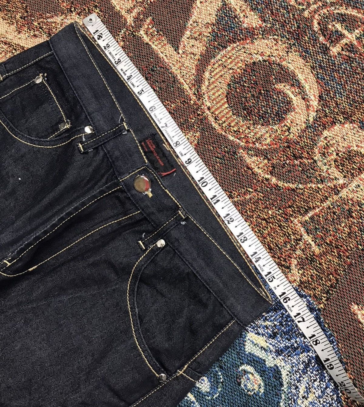 Levi's Vintage Levi’s buckle belt embroidered denim Size US 32 / EU 48 - 3 Thumbnail