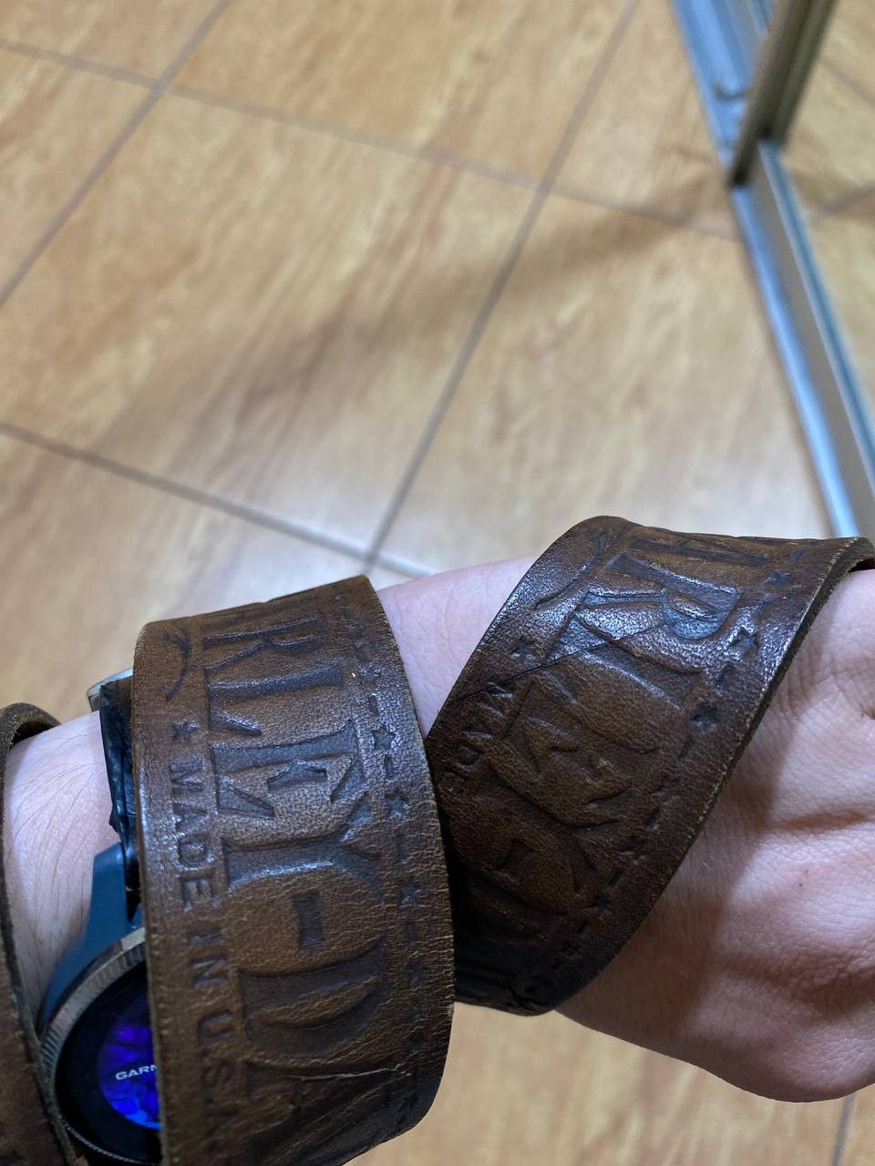 Harley Davidson Belt brown Vintage Harley Davidson big logo Streetwear Y2K Size ONE SIZE - 5 Thumbnail