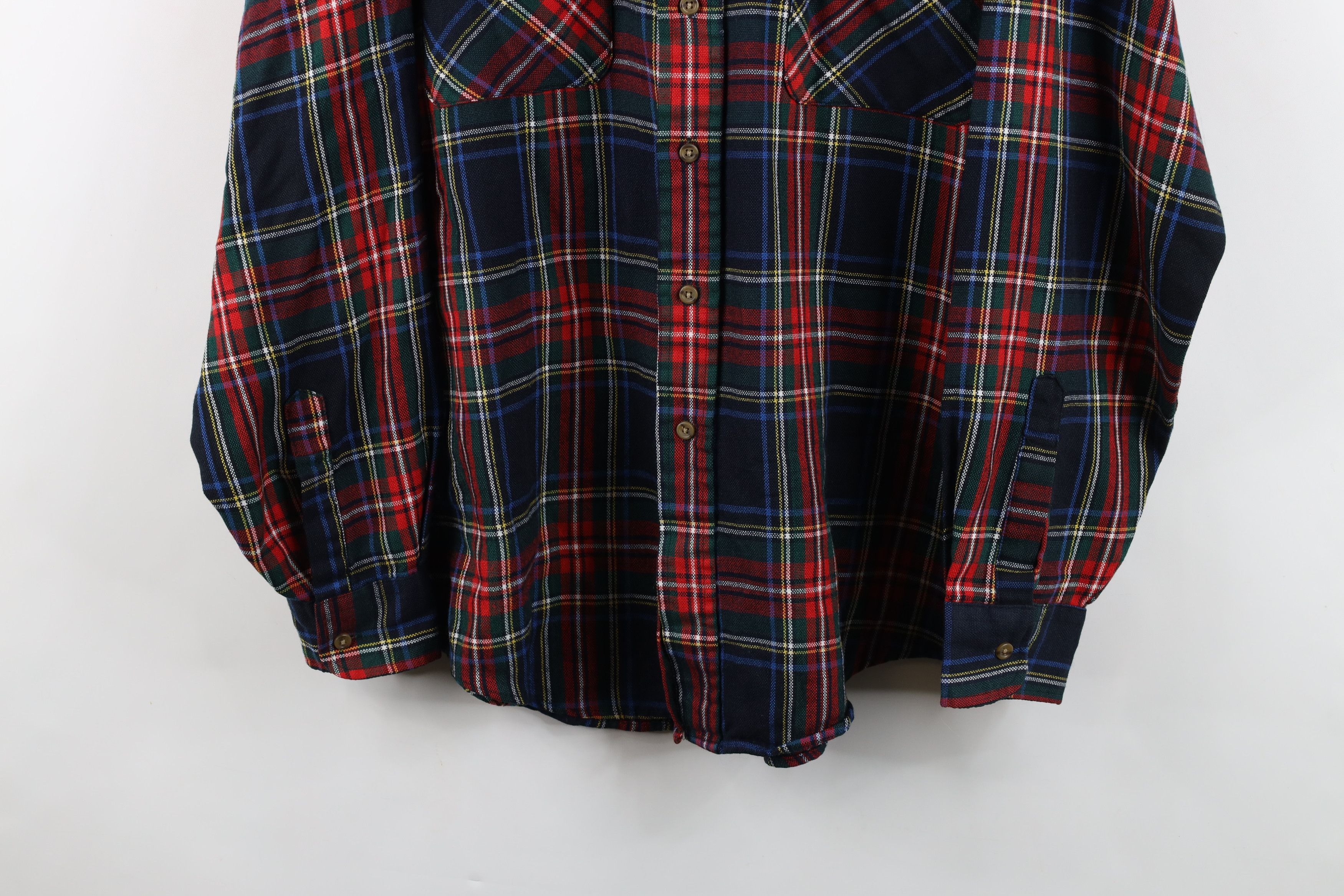 Vintage Vintage 90s Streetwear Distressed Knit Collared Button Shirt Size US L / EU 52-54 / 3 - 3 Thumbnail