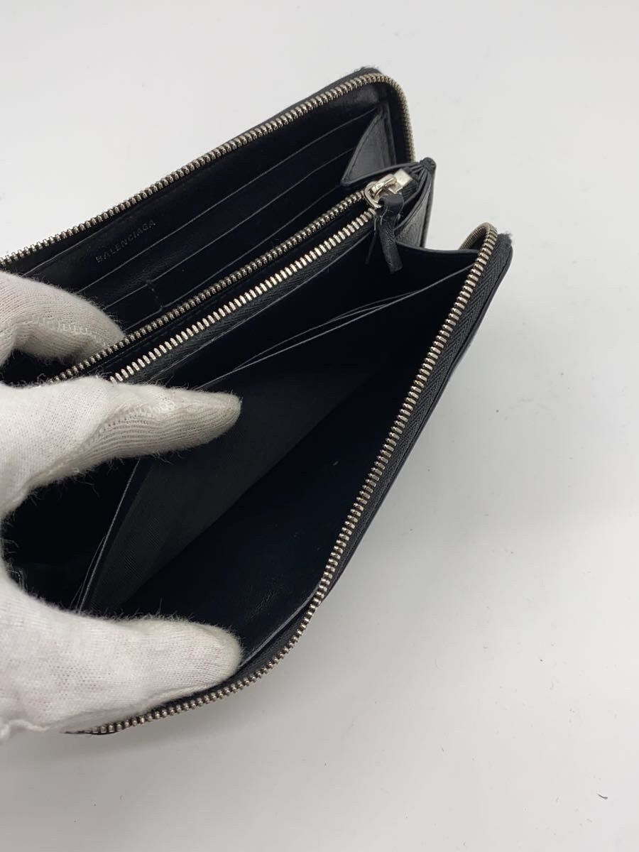 Balenciaga Balenciaga Leather Long Wallet Black Size ONE SIZE - 6 Thumbnail