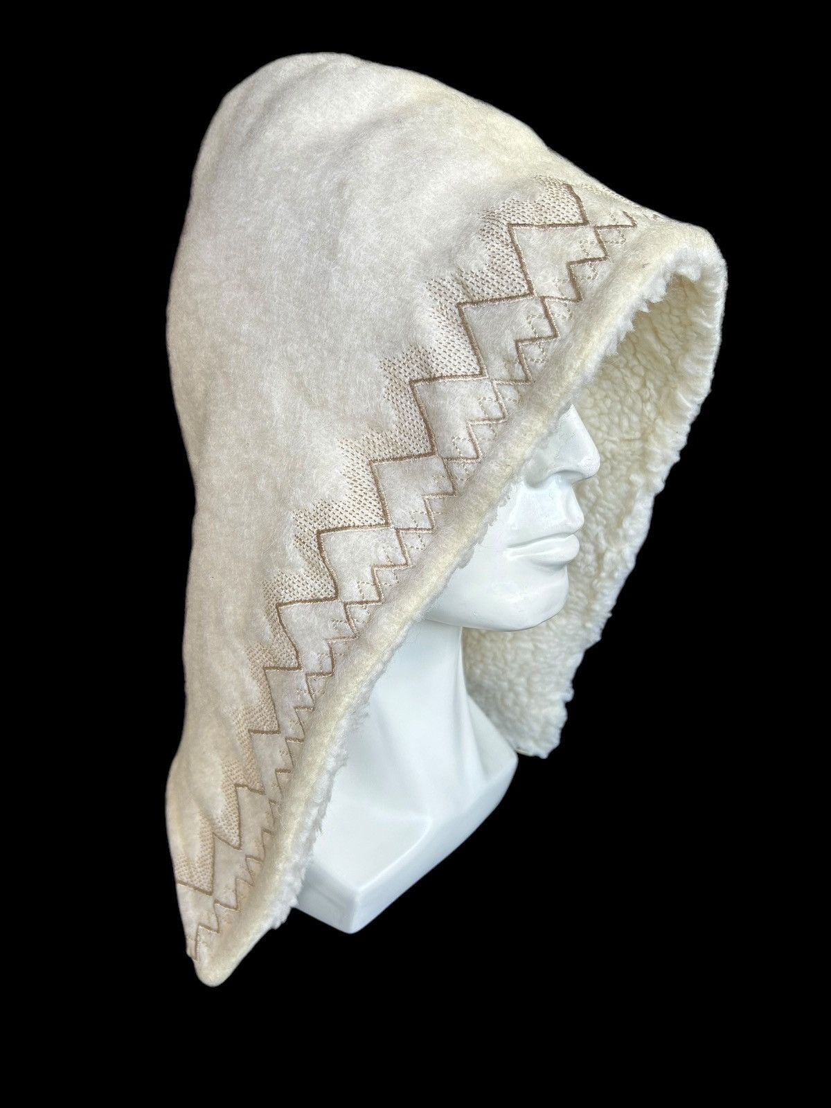 If Six Was Nine × Kapital × Vintage Balaclava Beanie Hairy Fur ☠️☠️ Size ONE SIZE - 3 Thumbnail