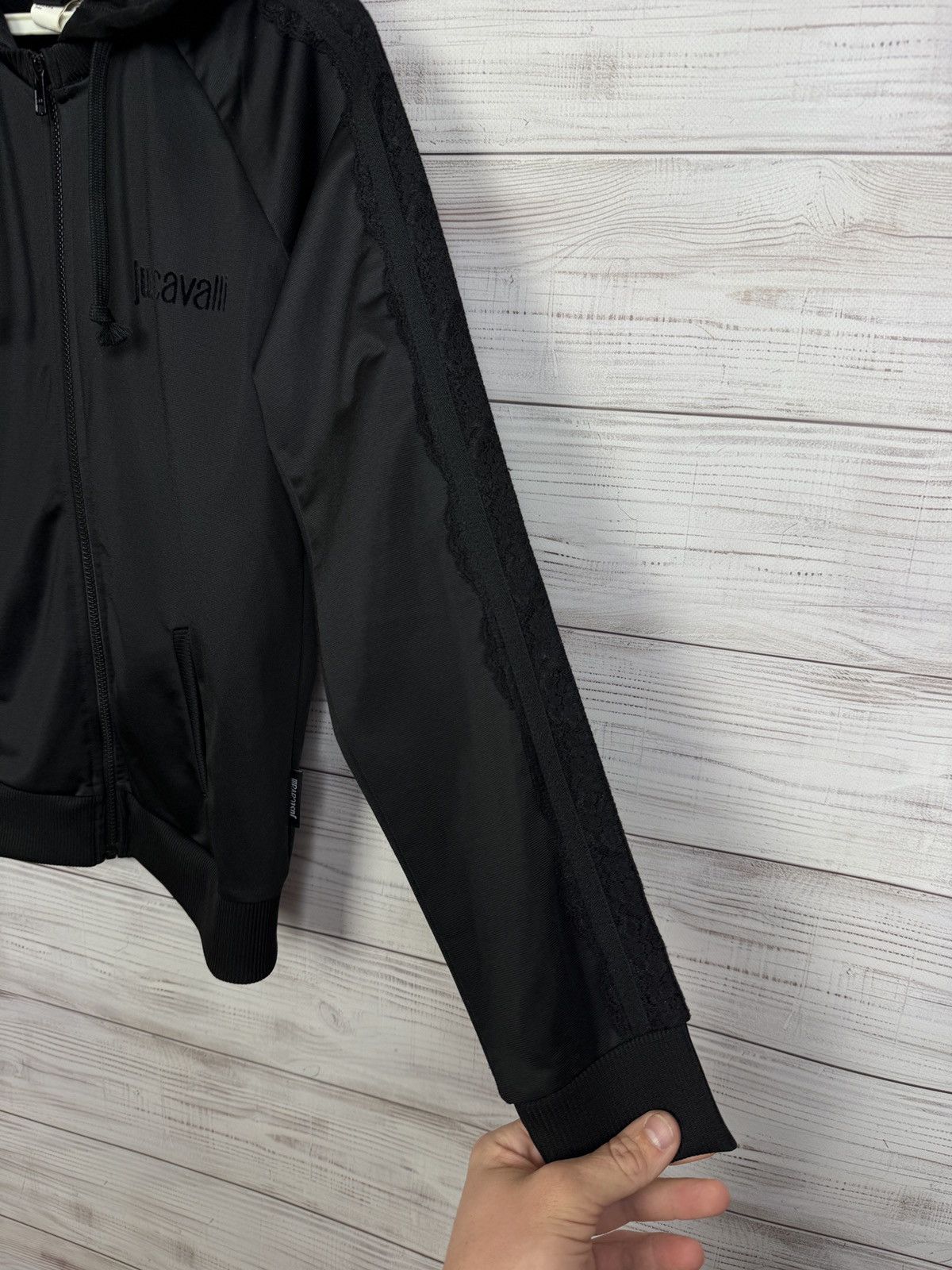 Just Cavalli Just Cavalli Vintage Y2k ZIP Hoodie Black Size L / US 10 / IT 46 - 6 Thumbnail