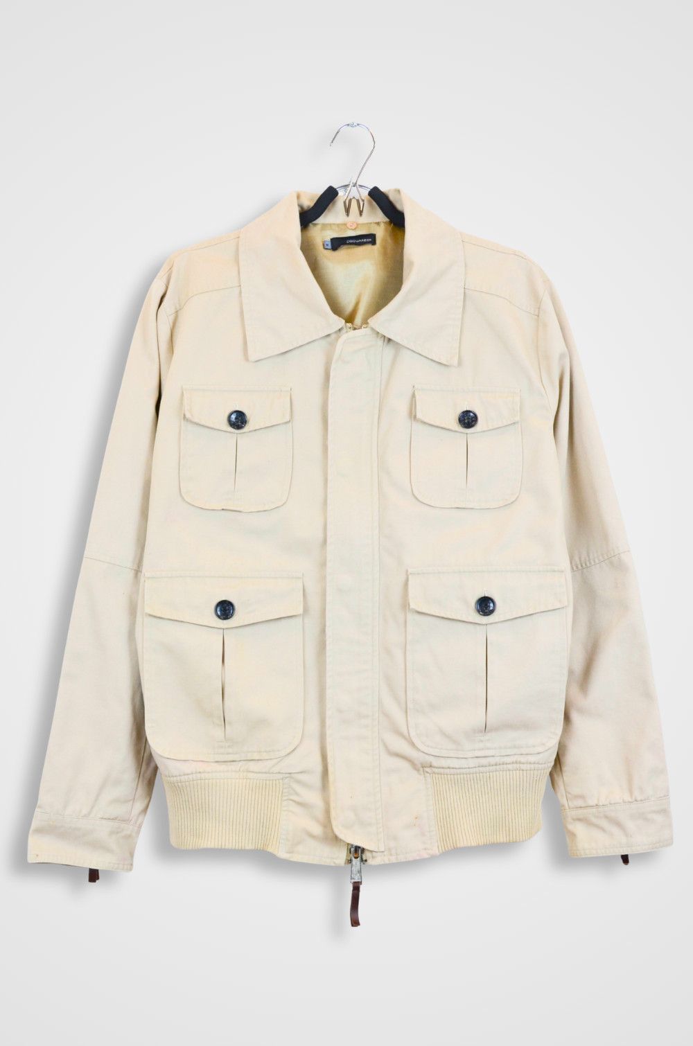 Dsquared2 DSQUARED2 Beige Safari Field Jacket – M Size US M / EU 48-50 / 2 - 1 Thumbnail