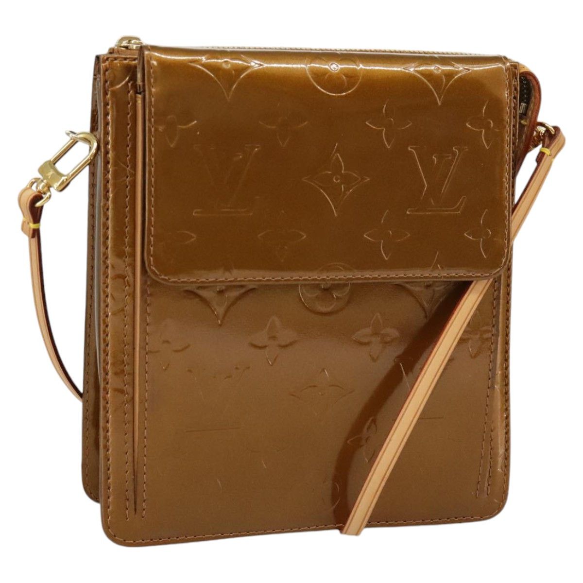 Louis Vuitton Mott Brown Patent Leather Clutch Bag (Pre-Owned) Size ONE SIZE - 1 Thumbnail