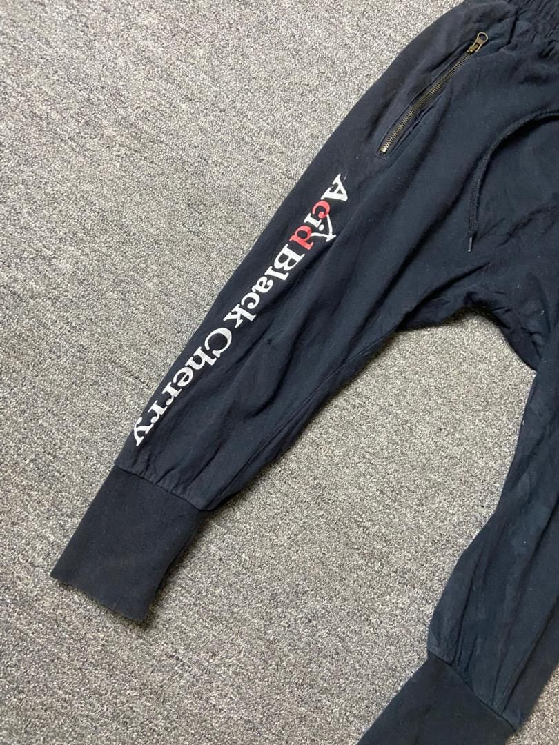 Japanese Brand Acid Black Cherry Harem Pants (177) Size US 29 - 7 Thumbnail