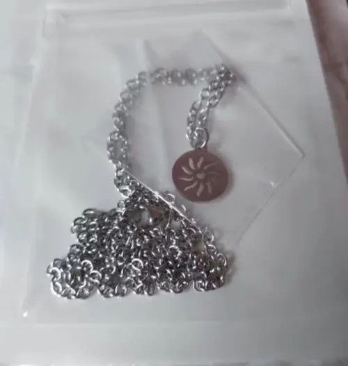 Jewelry Simple Long Chain Necklace + Sun Pendant Necklace Size ONE SIZE - 1 Thumbnail