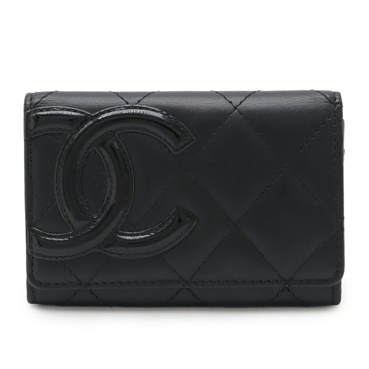 Chanel Chanel Chanel Cambon Line Calfskin Card Case Leather Card Case A50081 DUTY FREE for USA Size ONE SIZE - 1 Thumbnail