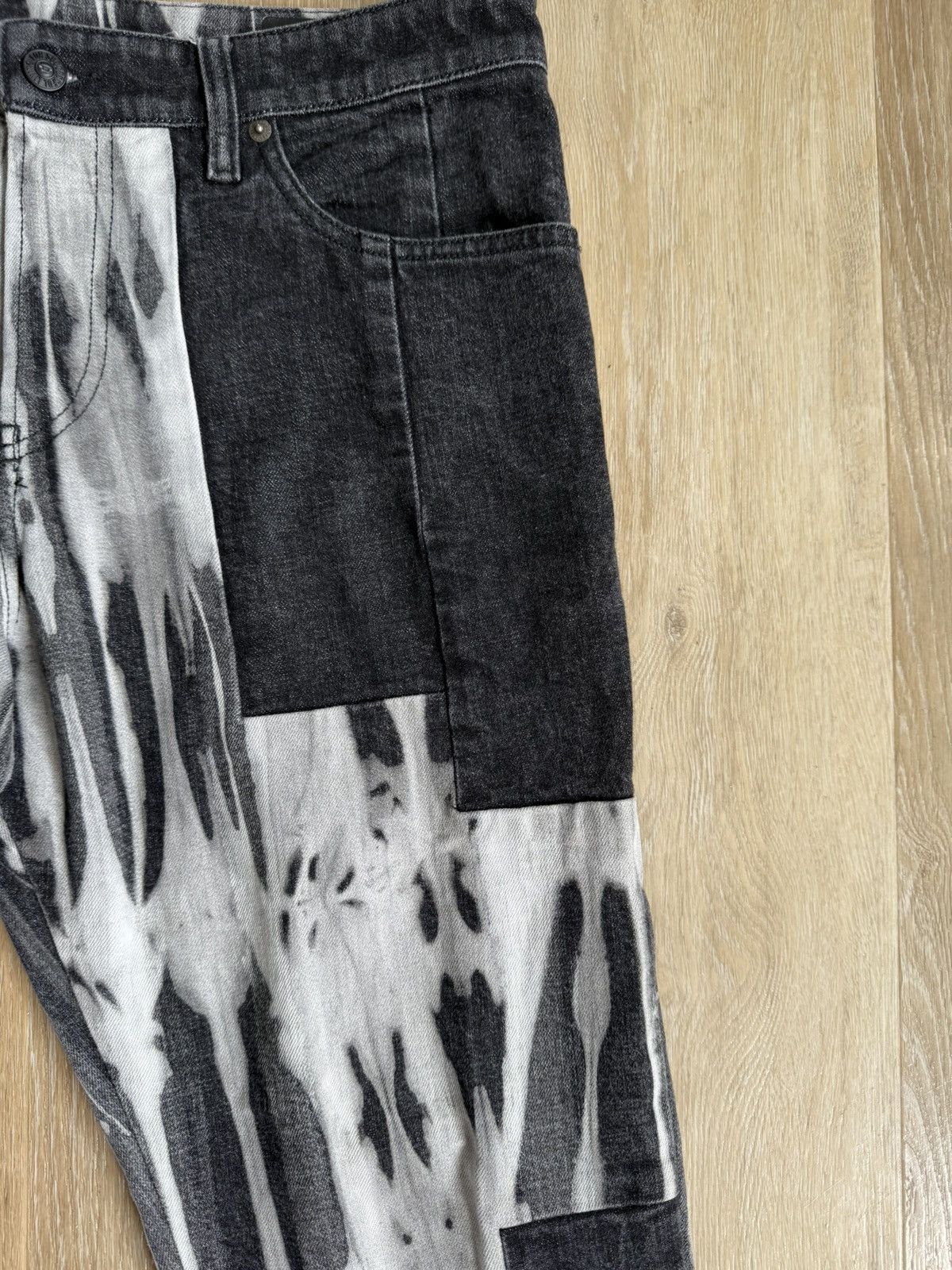 Diesel × Vintage Black Vintage Diesel Denim Jeans Skeleton Bleach Size US 32 / EU 48 - 6 Thumbnail