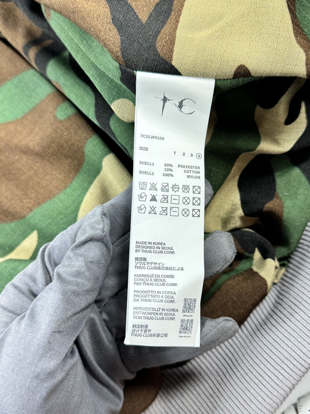 Thug Club CAMOUFLAGE PRINT JACKET Size US XL / EU 56 / 4 - 9 Thumbnail