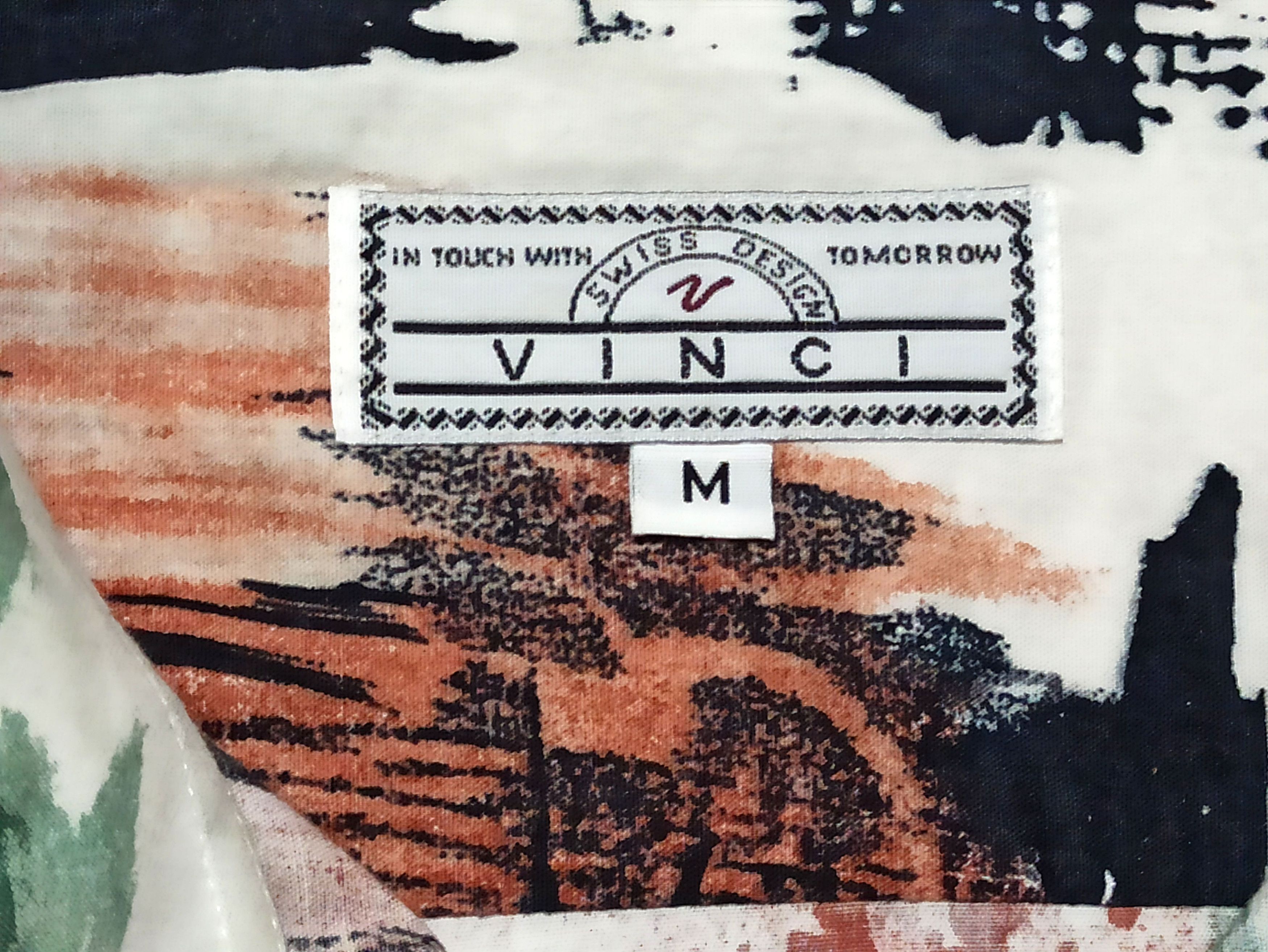 Designer × Vinci × Vintage Vinci Swiss Design Vintage Shirt Abstract Pattern 90s Size US L / EU 52-54 / 3 - 3 Thumbnail