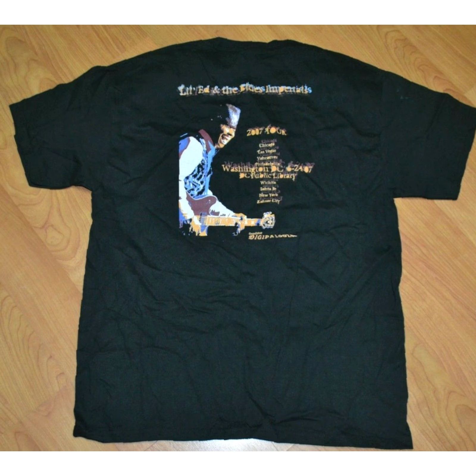 Hanes Lil' Ed & The Blues Imperials 2007 Tour Concert T Shirt Large Nice DC Library Size US L / EU 52-54 / 3 - 4 Thumbnail