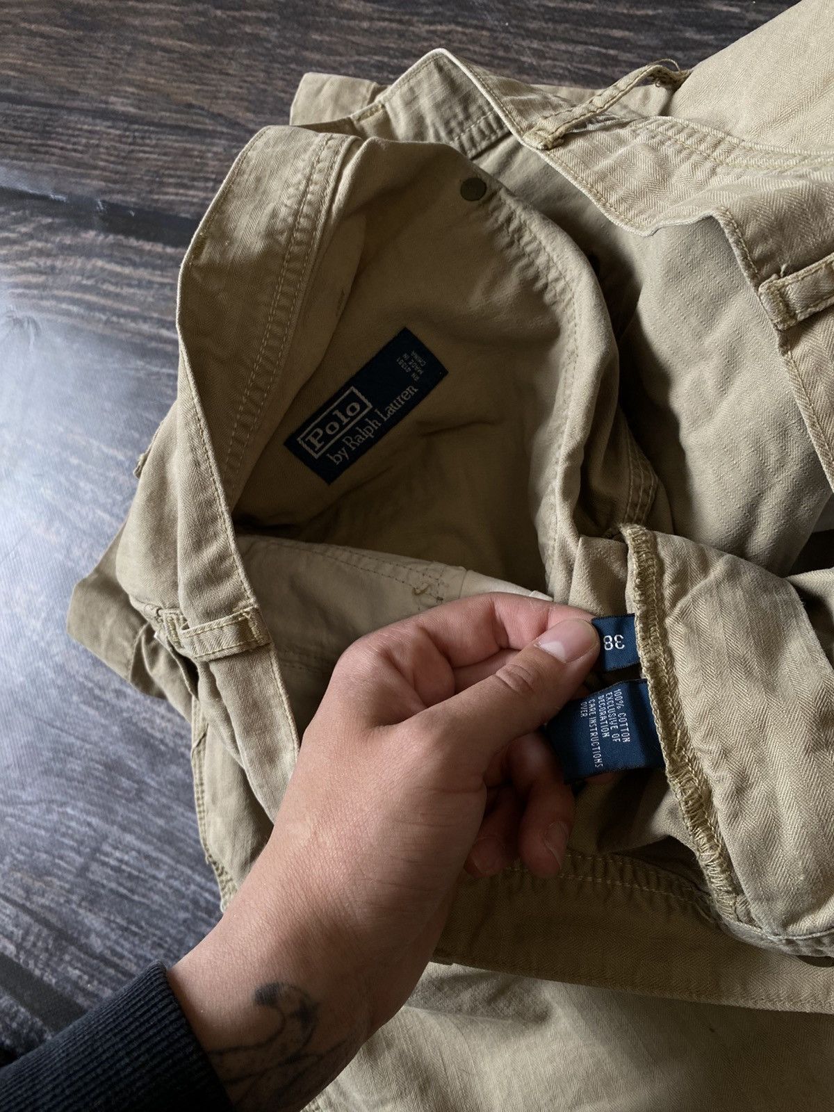 Polo Ralph Lauren × Ralph Lauren × Vintage Ralph Lauren cargo work short 90s Size US 36 / EU 52 - 7 Thumbnail