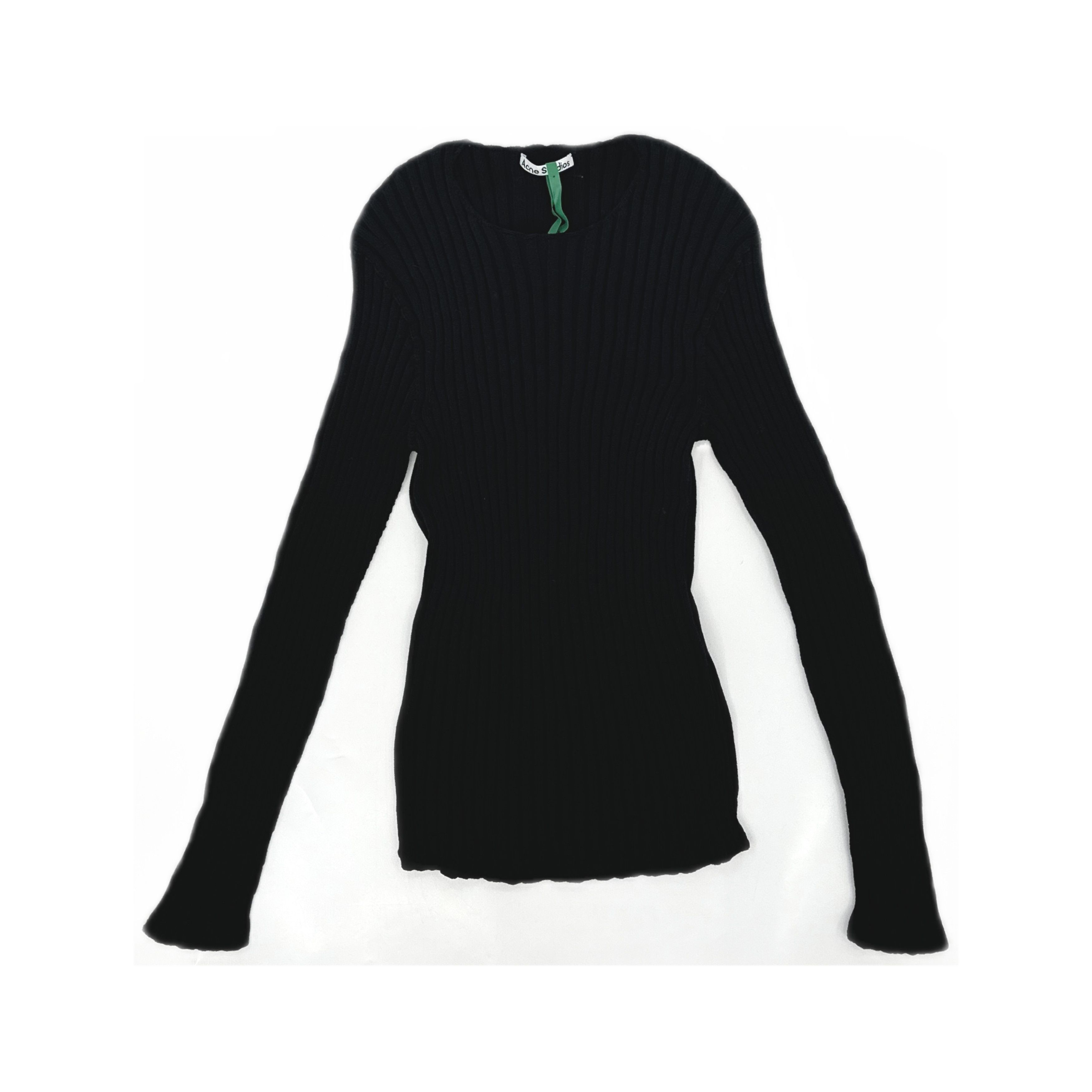Acne Studios Acne Studios Ribbed Crewneck Cotton Sweater Size L Size L / US 10 / IT 46 - 1 Thumbnail