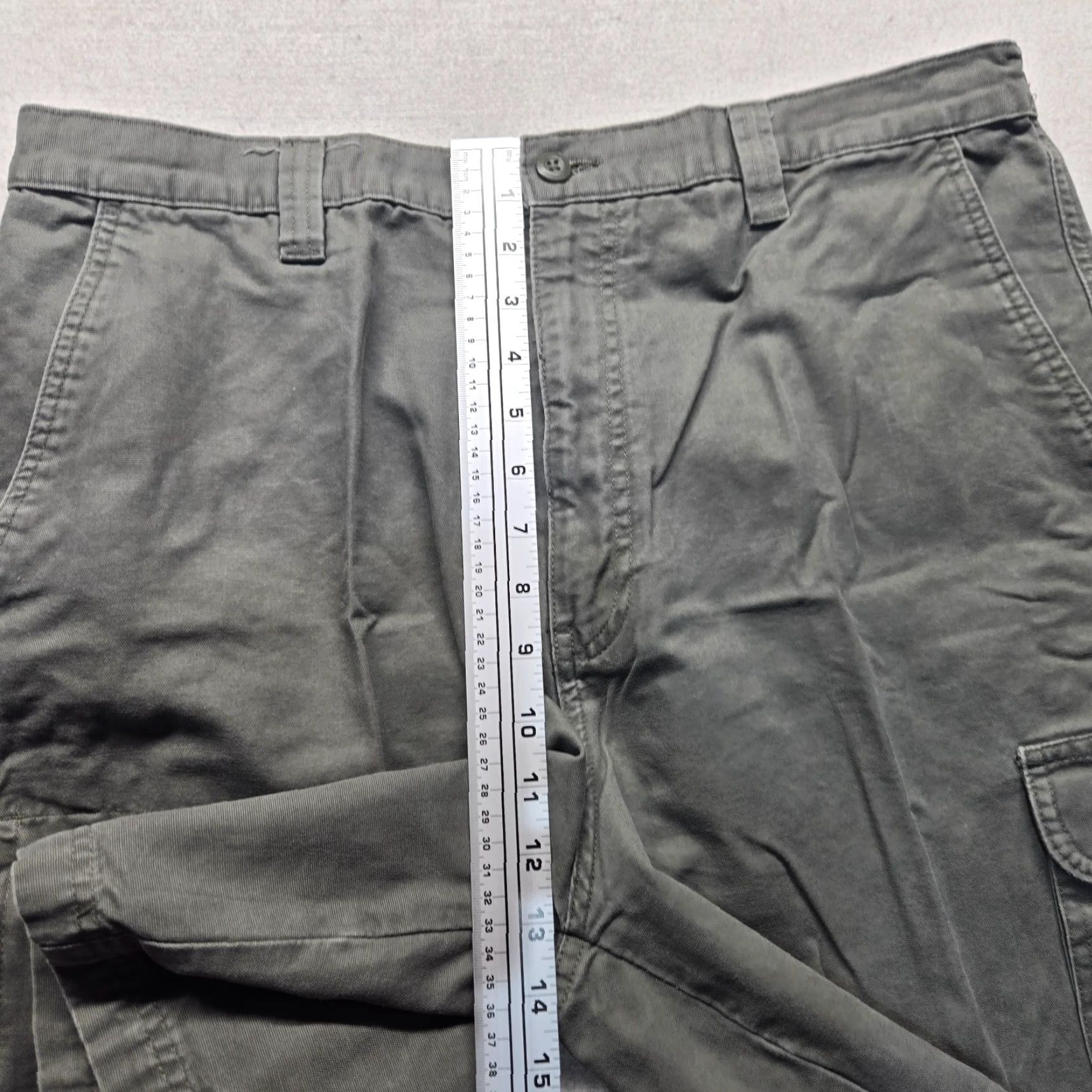 Vintage Saddlebred Shorts Gray 100% Cotton Adult Men Size 36 Chino Regular Pocket Zipper Button Size US 36 / EU 52 - 6 Thumbnail