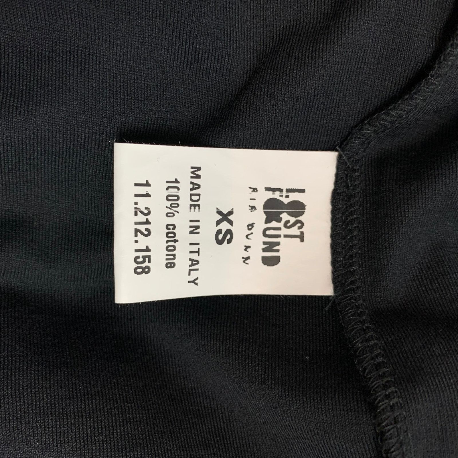 Other Size XS Black Cotton Asymmetrical Long Sleeve Dress Size XS / US 0-2 / IT 36-38 - 4 Thumbnail