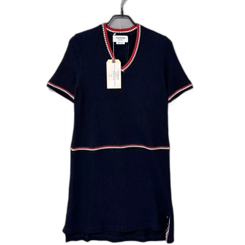 Thom Browne Thom Browne Classic Stripe Trim Dress Size M / US 6-8 / IT 42-44 - 1 Thumbnail