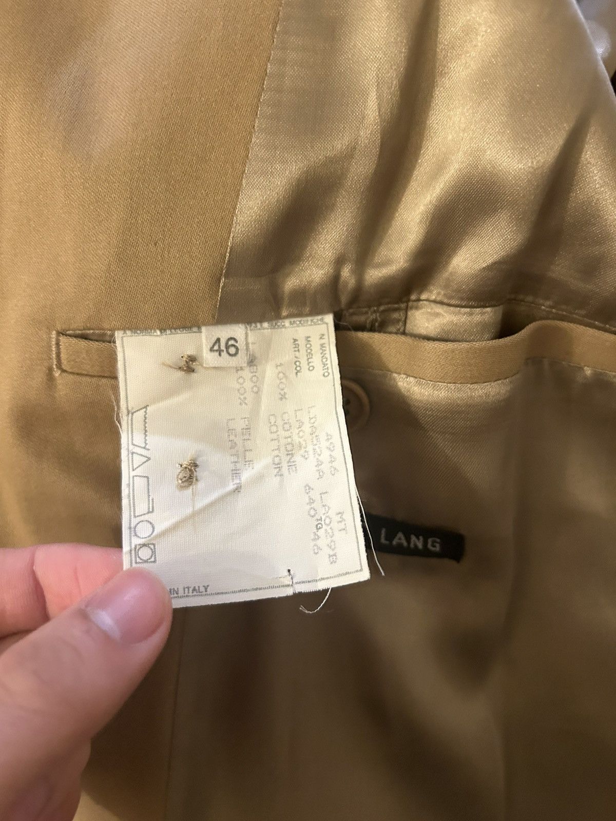 Helmut Lang 00s Helmut Lang Trench Coat Size US M / EU 48-50 / 2 - 5 Thumbnail