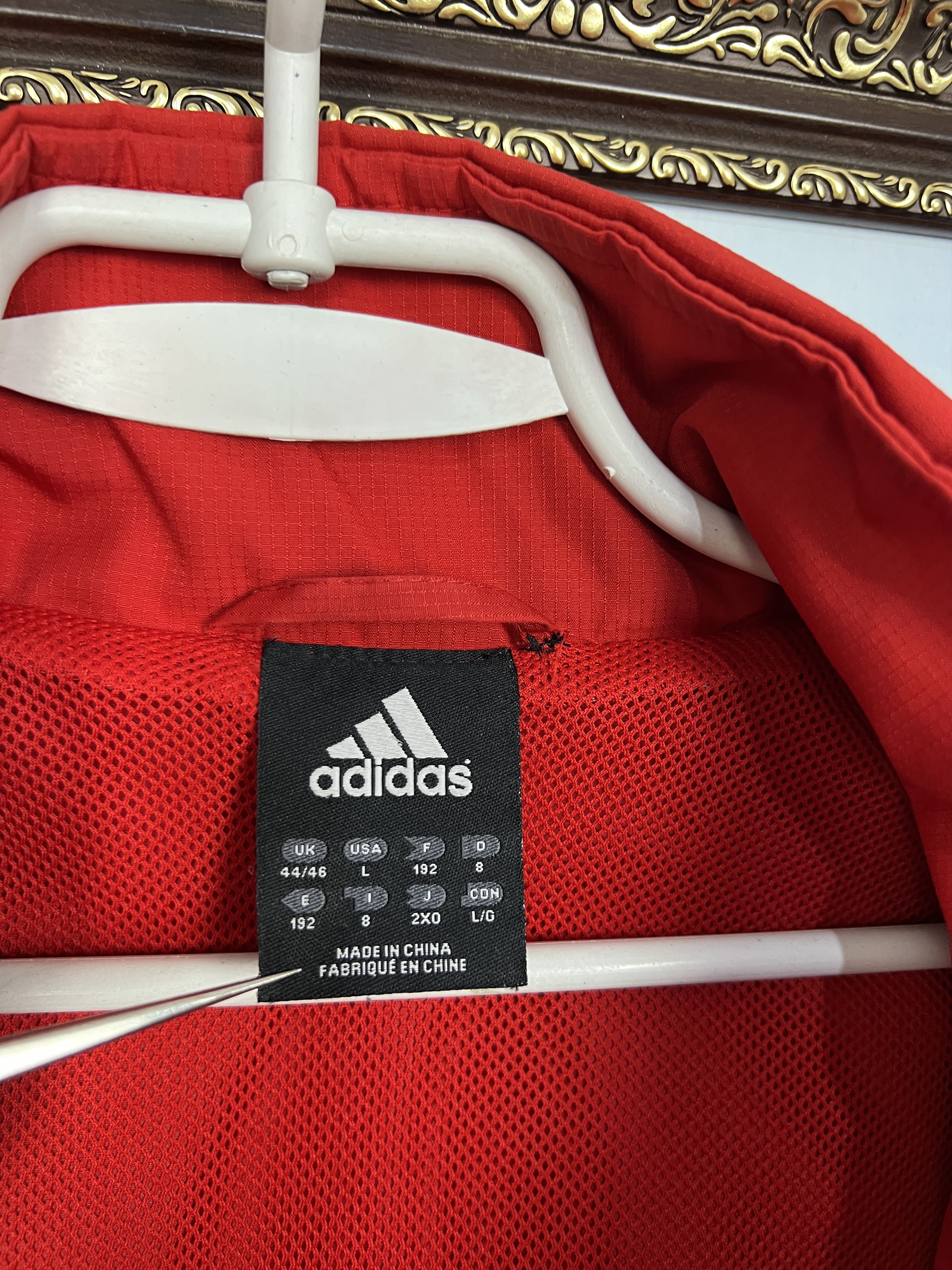 Adidas Vintage Liverpool Football Hooded Jacket Track Top Zip Size US L / EU 52-54 / 3 - 7 Thumbnail