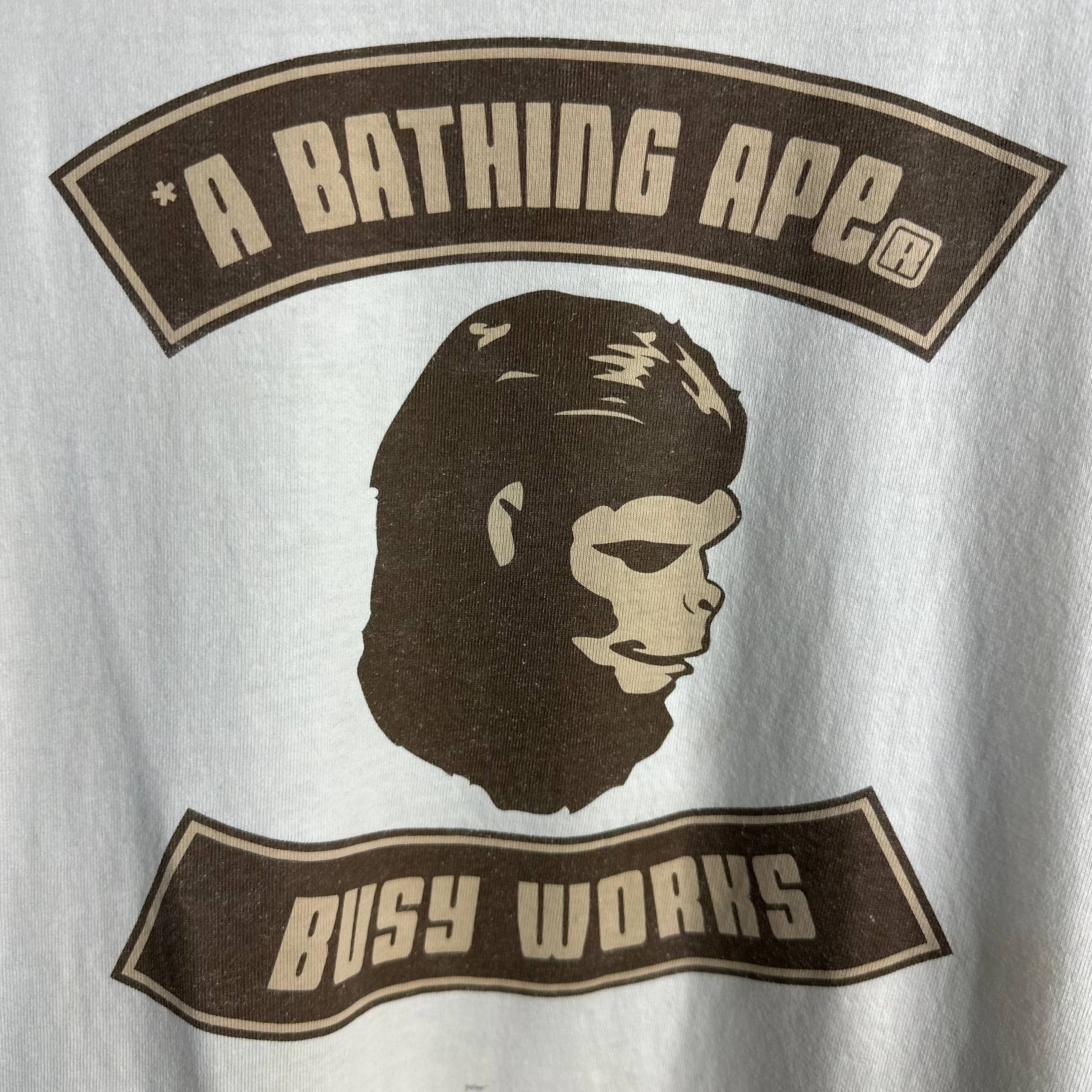 Bape Vintage Bape A Bathing Ape Busy Works T-Shirt Size US L / EU 52-54 / 3 - 8 Thumbnail