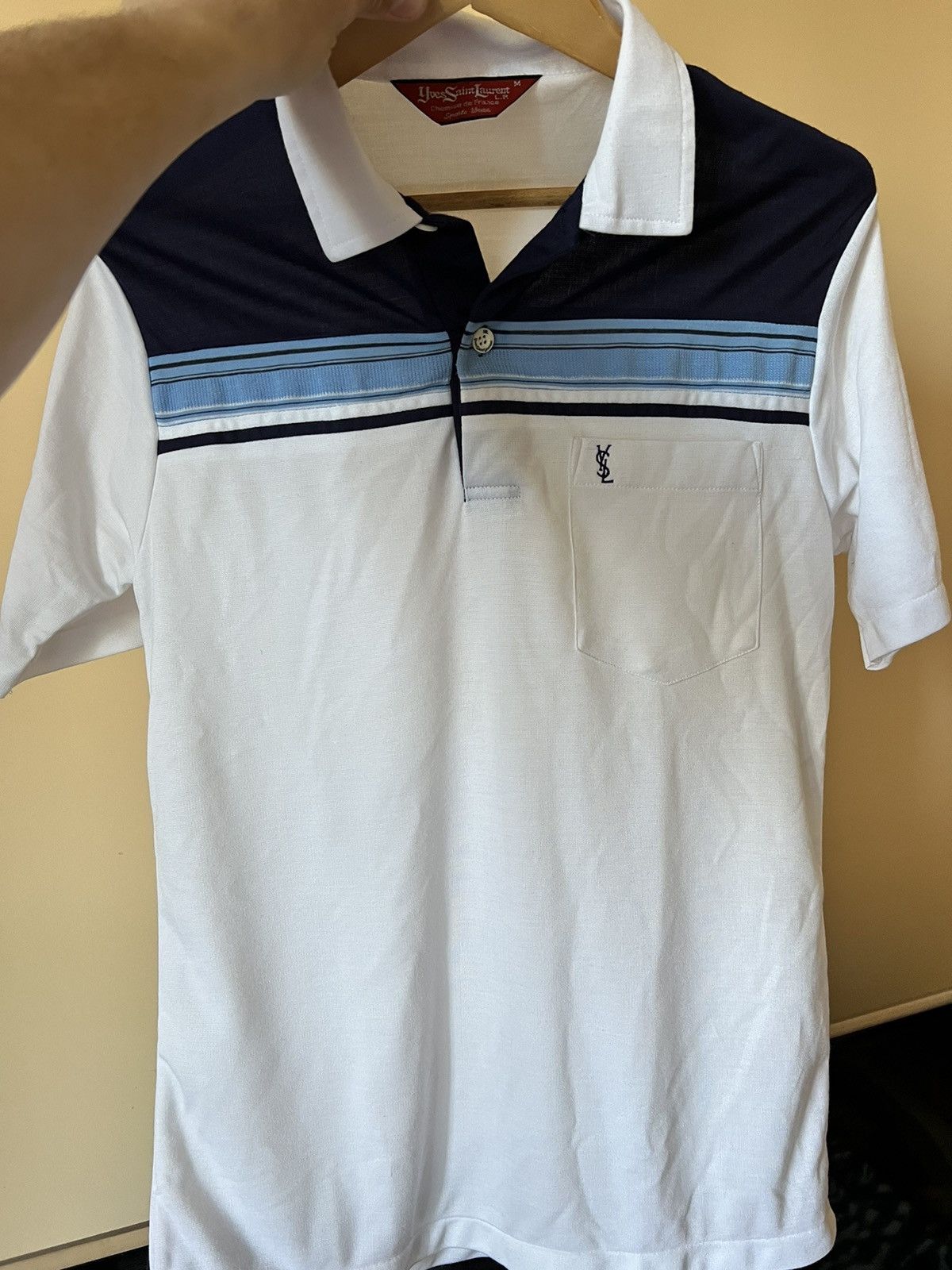 Vintage × Yves Saint Laurent Yves Saint Laurent polo t-shirt rare luxury vintage 80’s Size US M / EU 48-50 / 2 - 4 Thumbnail