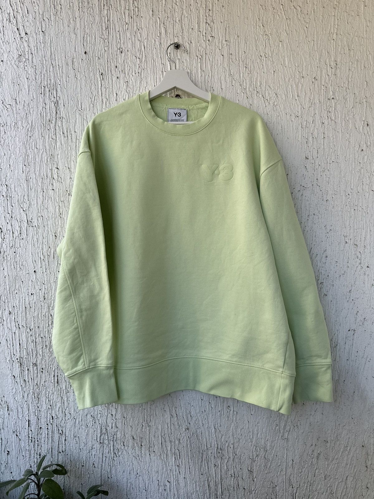 Y-3 mint chest logo sweatshirt Size US L / EU 52-54 / 3 - 1 Thumbnail