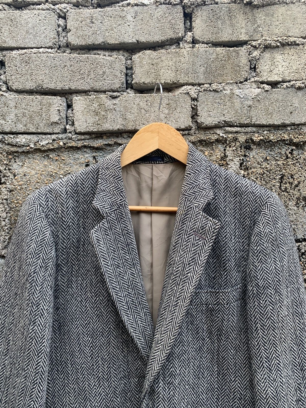 Harris Tweed × Japanese Brand × Vintage Vintage Harris Tweed 100% Wool Blazer Jacket Size M / US 6-8 / IT 42-44 - 6 Thumbnail