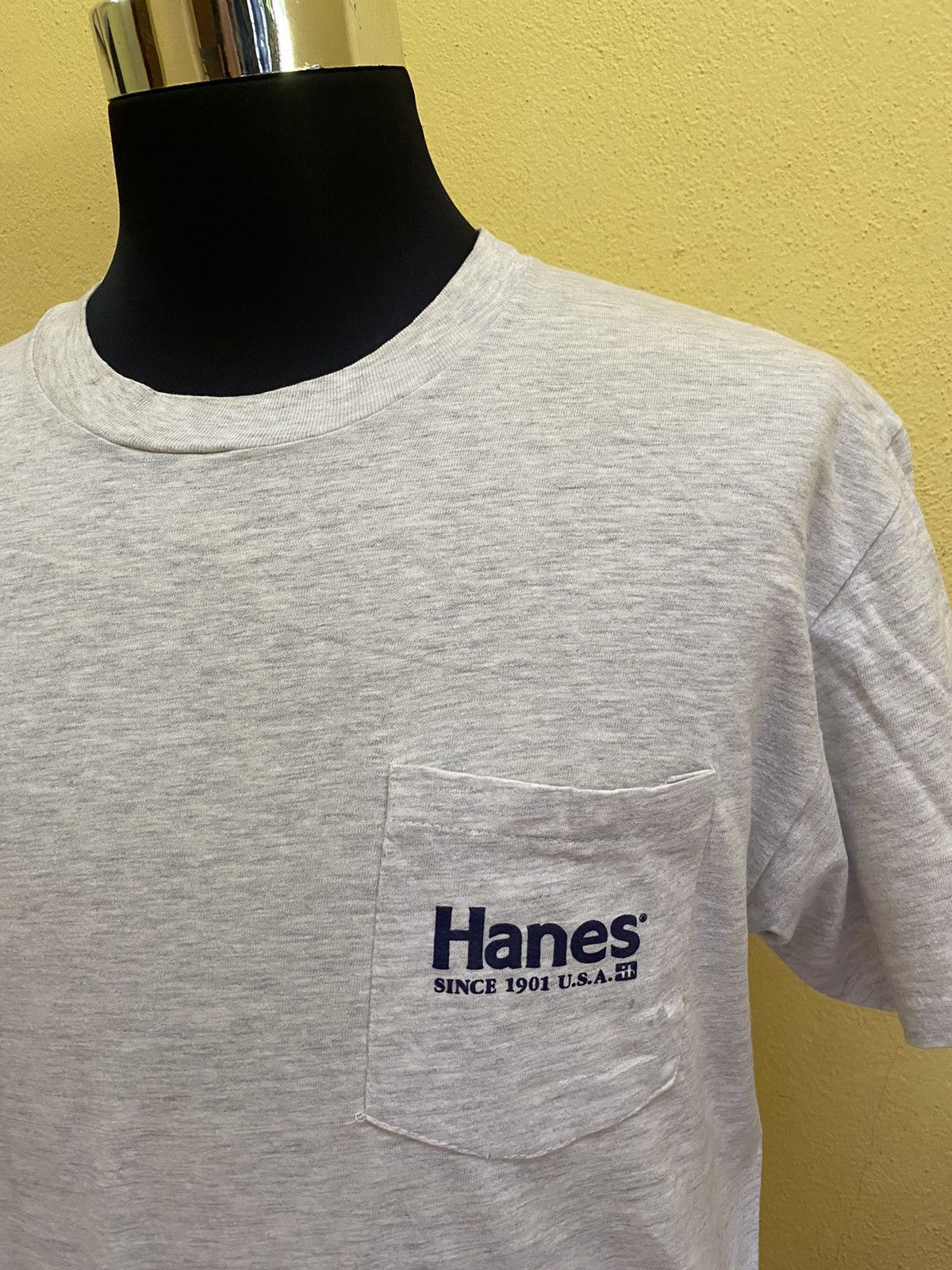 Hanes Vintage hanes plain shirt Size US M / EU 48-50 / 2 - 2 Thumbnail