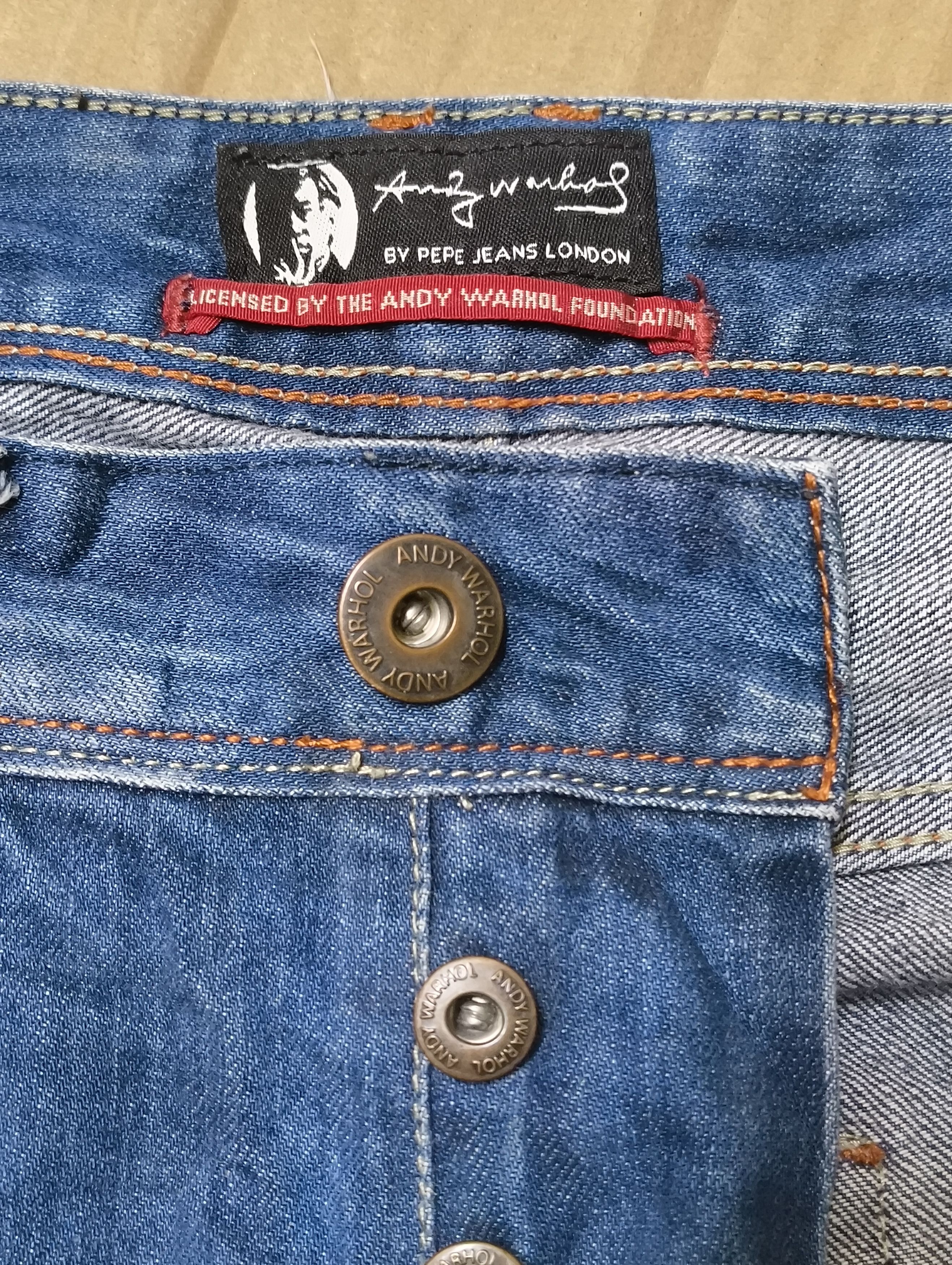 Andy Warhol × Pepe Jeans PEPE JEANS X ANDY WARHOL ART DISTRESSED JEANS Size US 31 - 7 Thumbnail