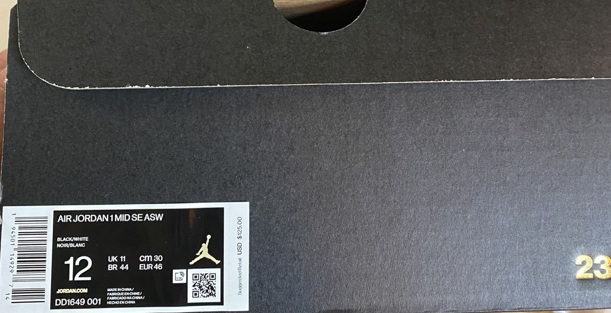Jordan Brand Jordan 1 Mid Carbon Fiber All-Star (2019) Size US 12 / EU 45 - 5 Thumbnail