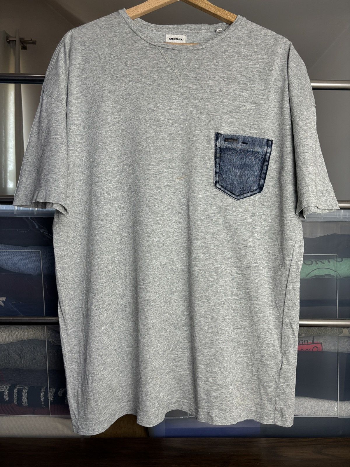 Diesel Diesel Denim Pocket T-Shirt Size US M / EU 48-50 / 2 - 1 Thumbnail