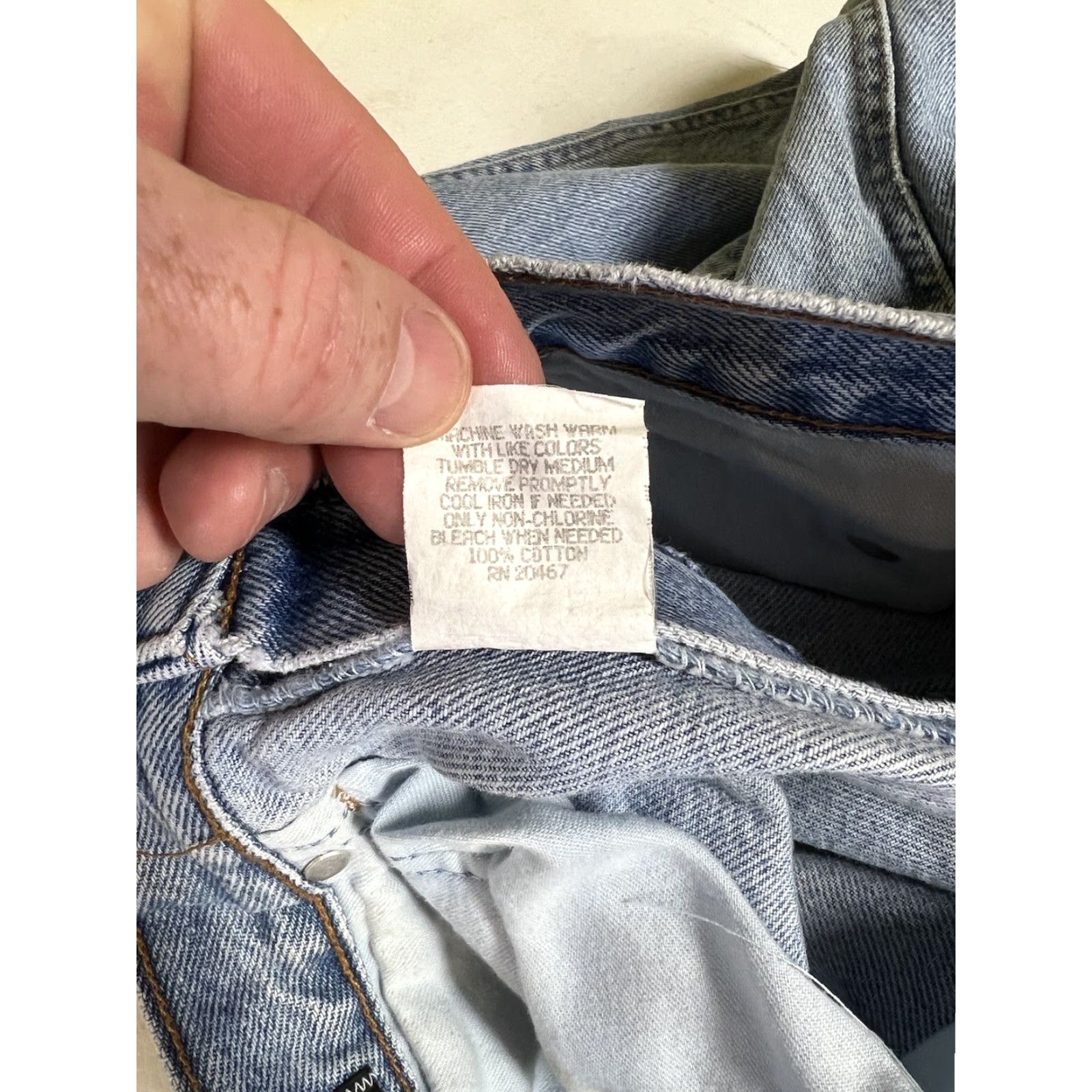 Vintage VINTAGE CHIC Jeans 5-Pocket Denim Tapered Relaxed High Rise 14 Blue Women Grunge 80s 90s USA Size 36" / US 14 / IT 50 - 5 Thumbnail