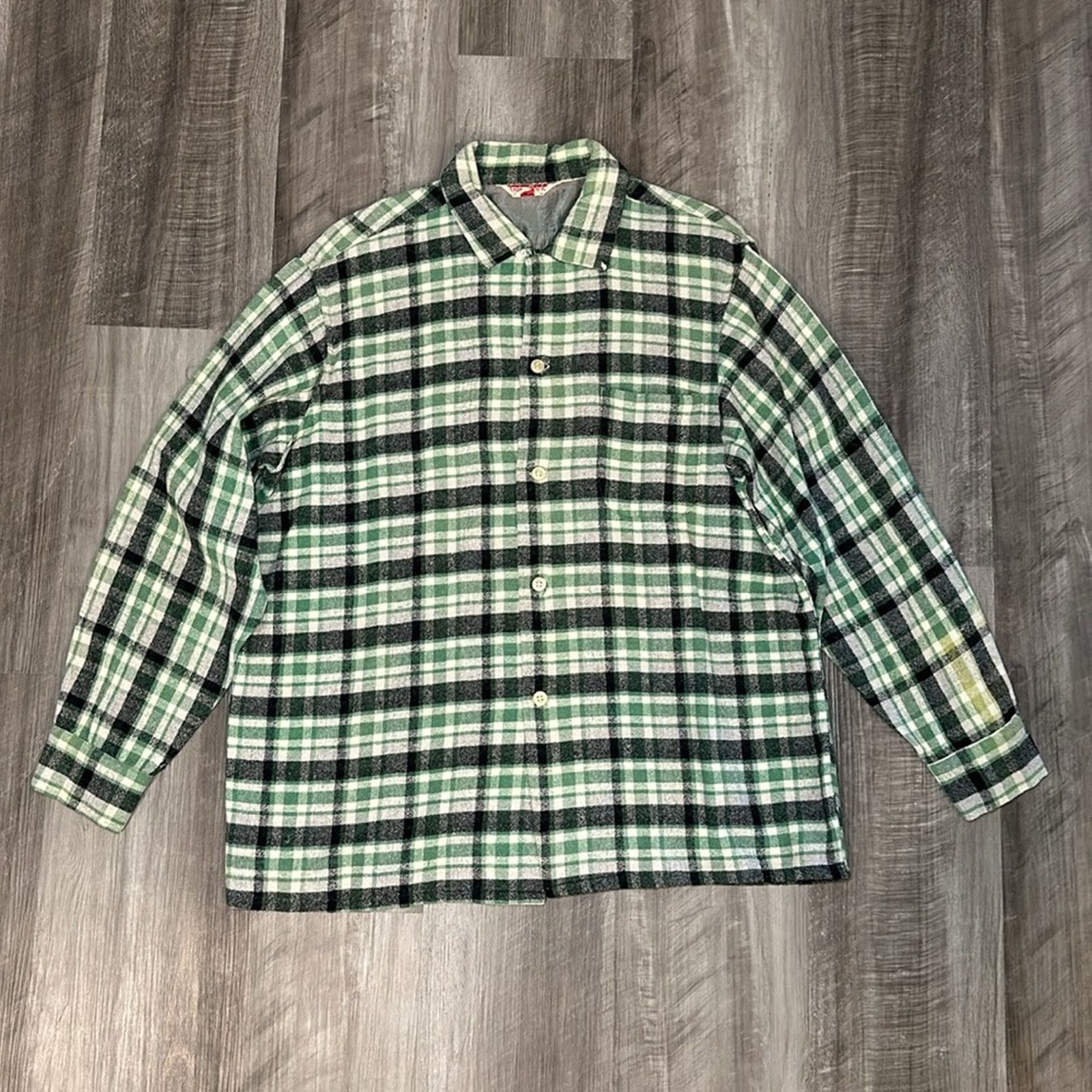 Other Oak Park Vintage Wool Blend Long Sleeve Button Down - XL Size US XL / EU 56 / 4 - 2 Thumbnail