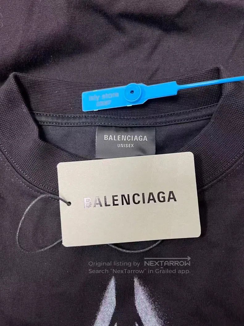 Balenciaga Balenciaga Logo Printed Short Sleeve Round Neck T-Shirt Size US S / EU 44-46 / 1 - 5 Thumbnail