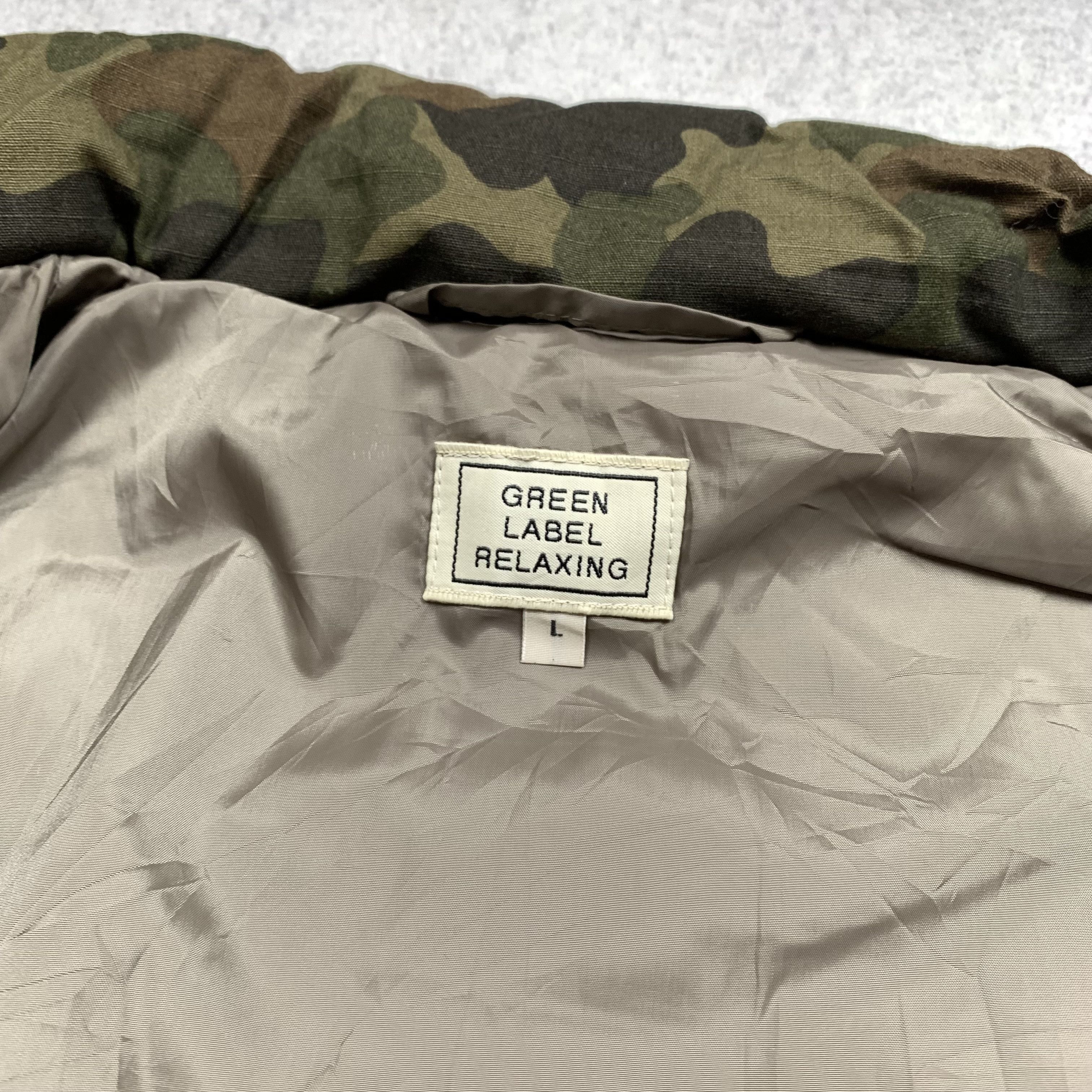 Japanese Brand Green Label Relaxing Camo Vest Puffer Size US M / EU 48-50 / 2 - 5 Thumbnail