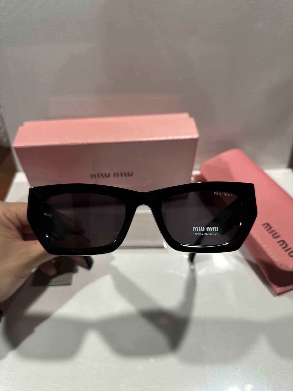 image of Miu Miu - Miu Glimpse in Black, Women's