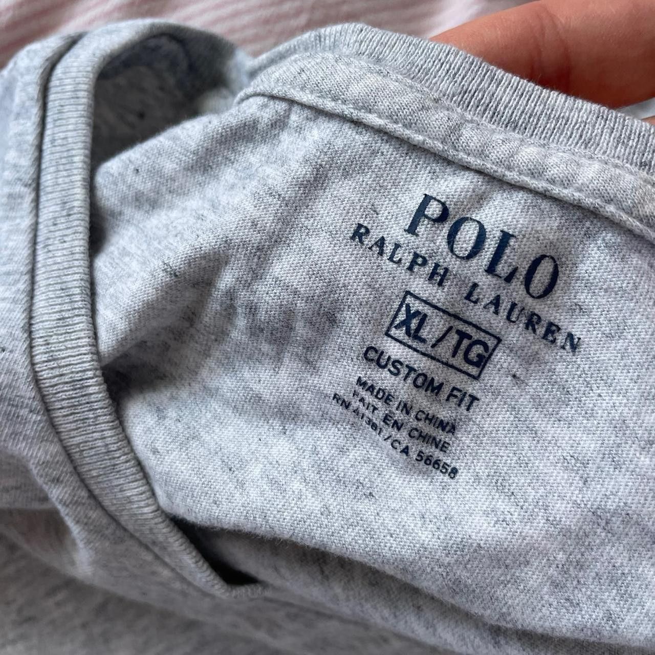 Polo Ralph Lauren Grey Polo Ralph Lauren Tee Size US XL / EU 56 / 4 - 3 Thumbnail