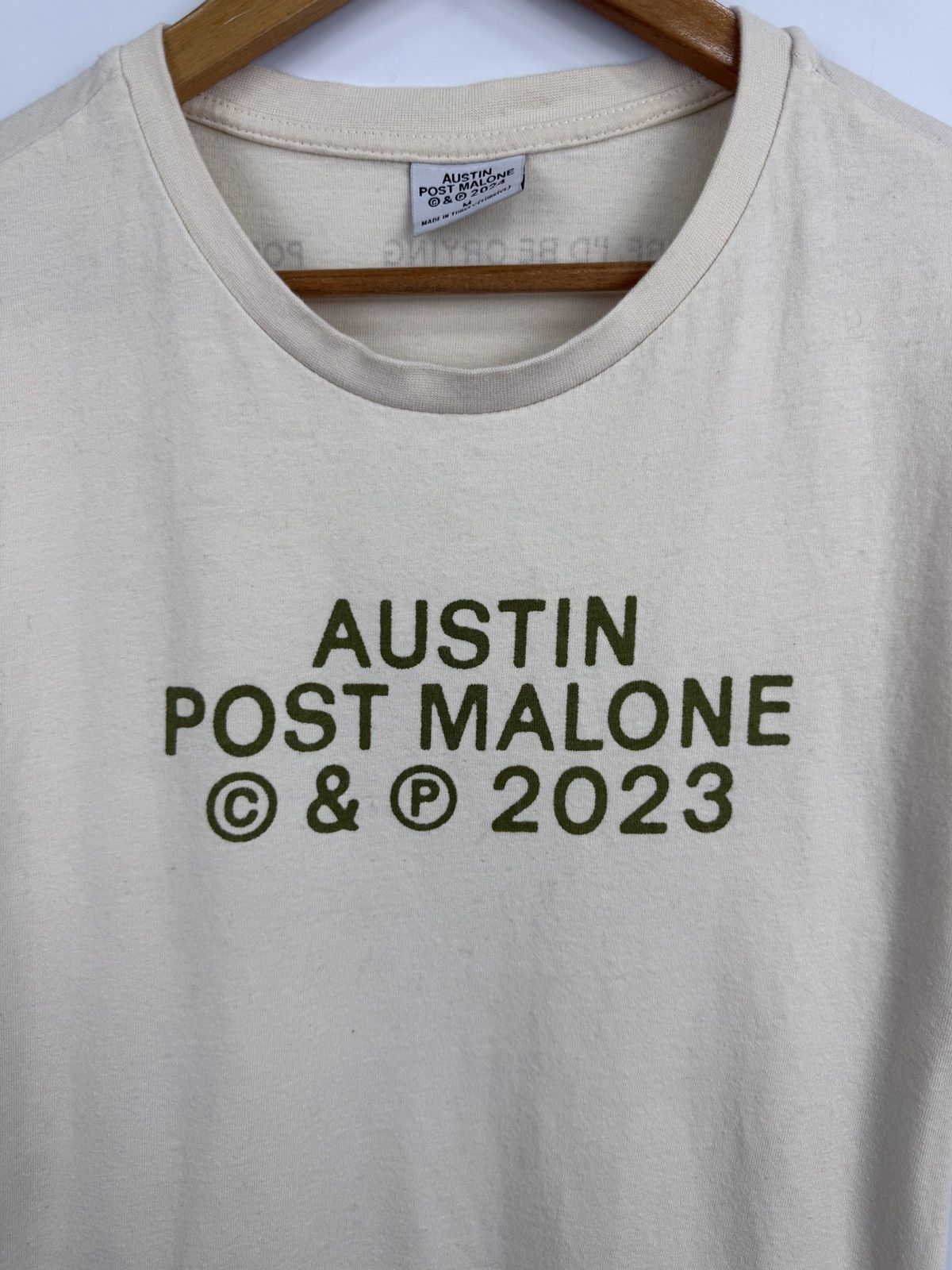 POST&CO 🇺🇸 Y2K Post Malone Austin Tour 2023 T-Shirt Rap Music Rare Size US M / EU 48-50 / 2 - 9 Thumbnail