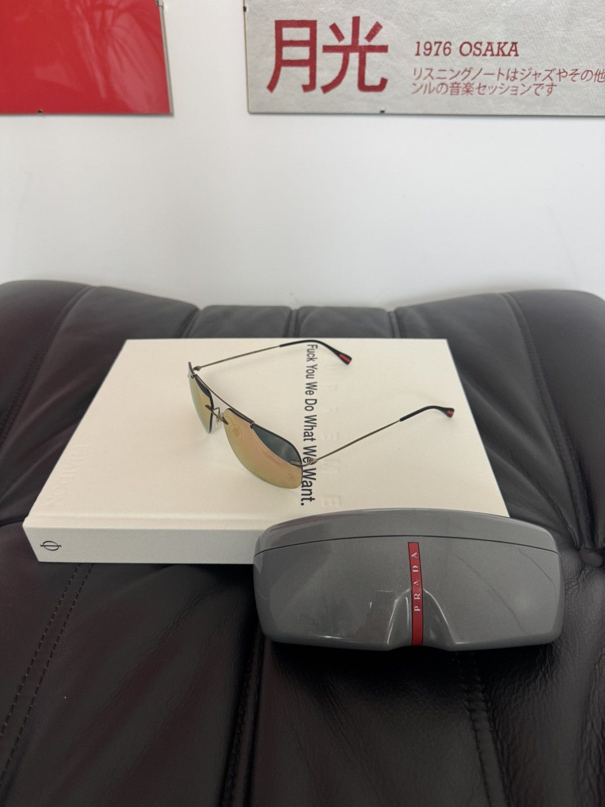 Prada Prada Sun Glasses Designer Luxury Brown High End Italy Rare Size ONE SIZE - 1 Thumbnail