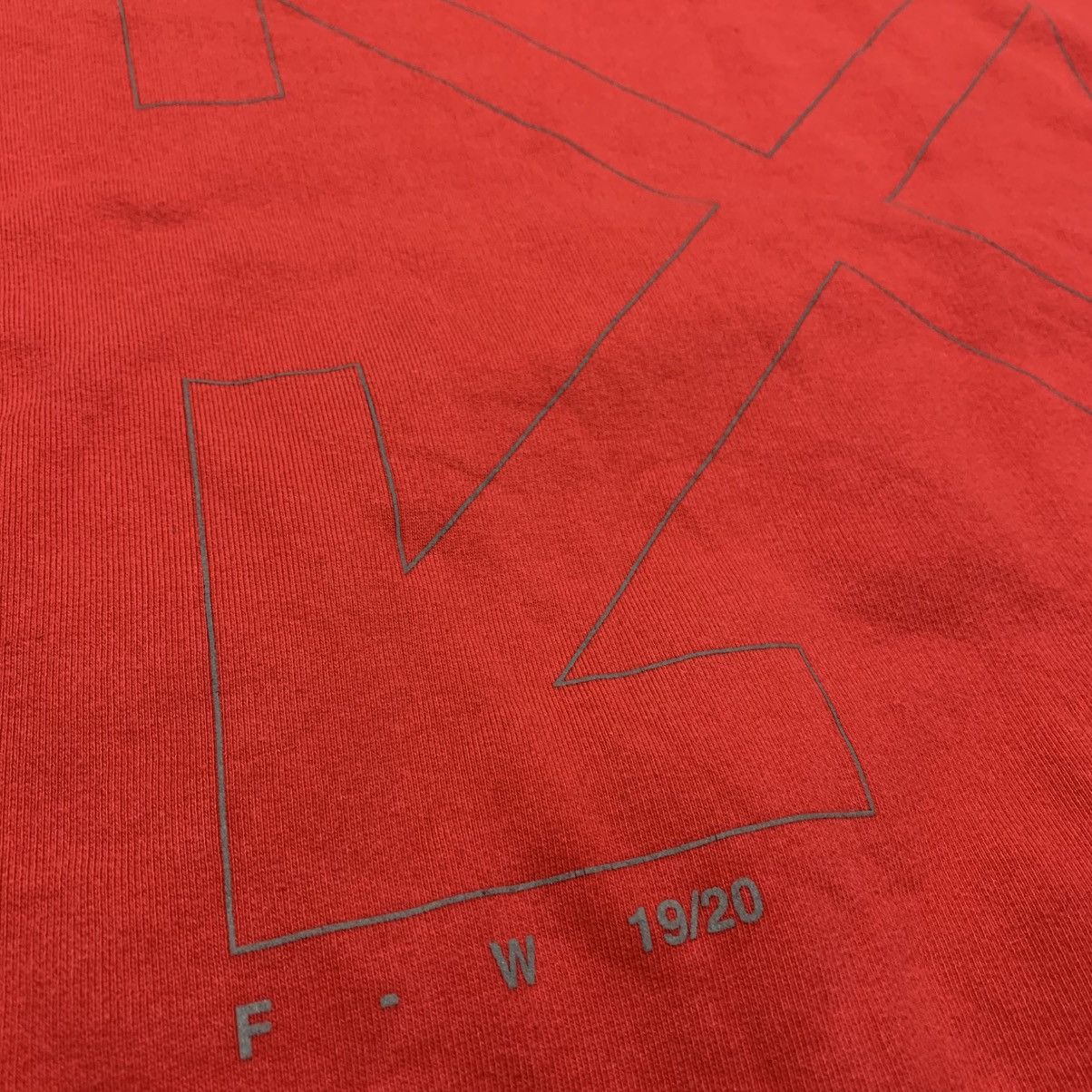 Off-White Off White Large Outline Arrows Red Hoodie Virgil Abloh Size US L / EU 52-54 / 3 - 4 Thumbnail