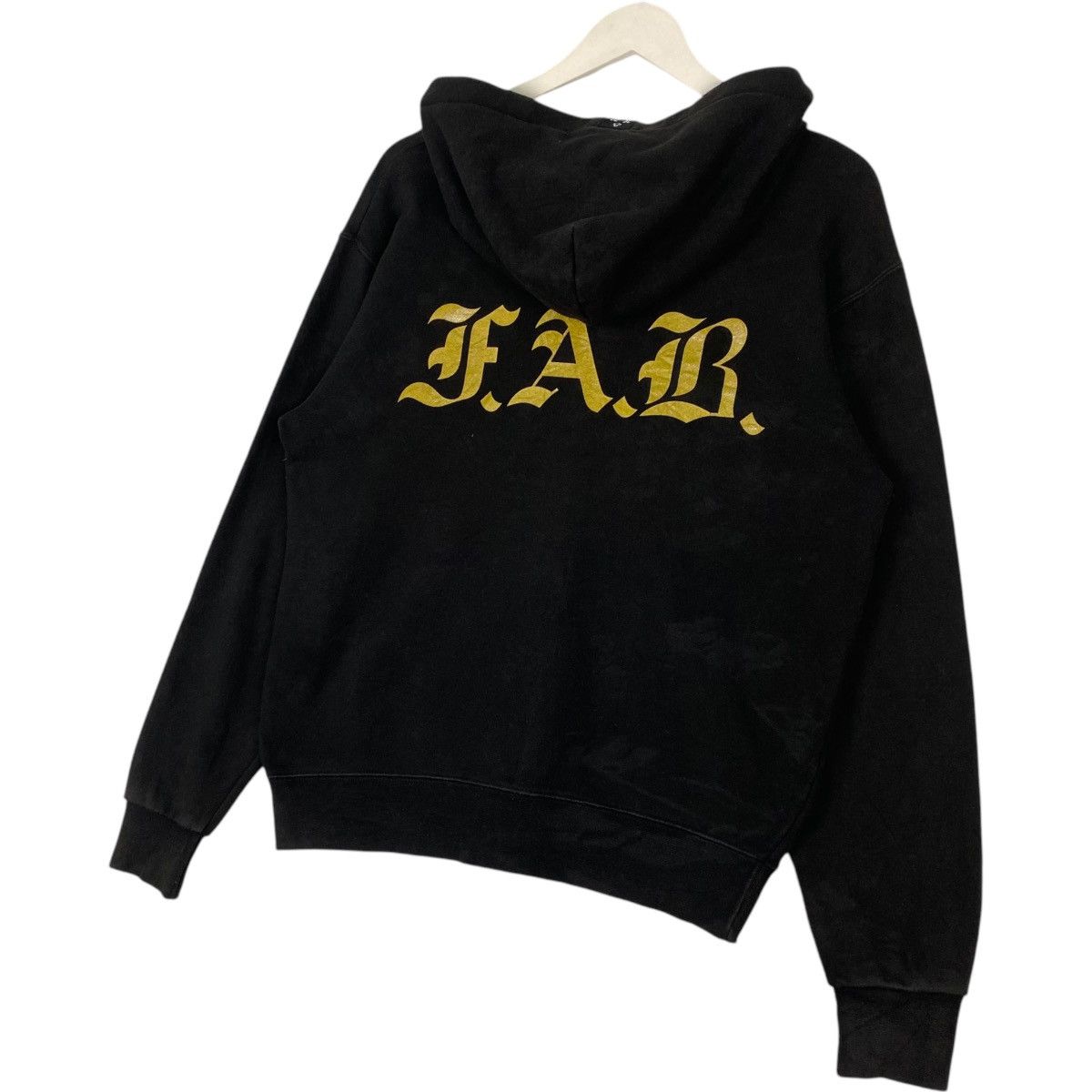 Vintage Vintage Fab Hoodie Full Zip Sweater Black Pullover Jumper M Size US M / EU 48-50 / 2 - 5 Thumbnail