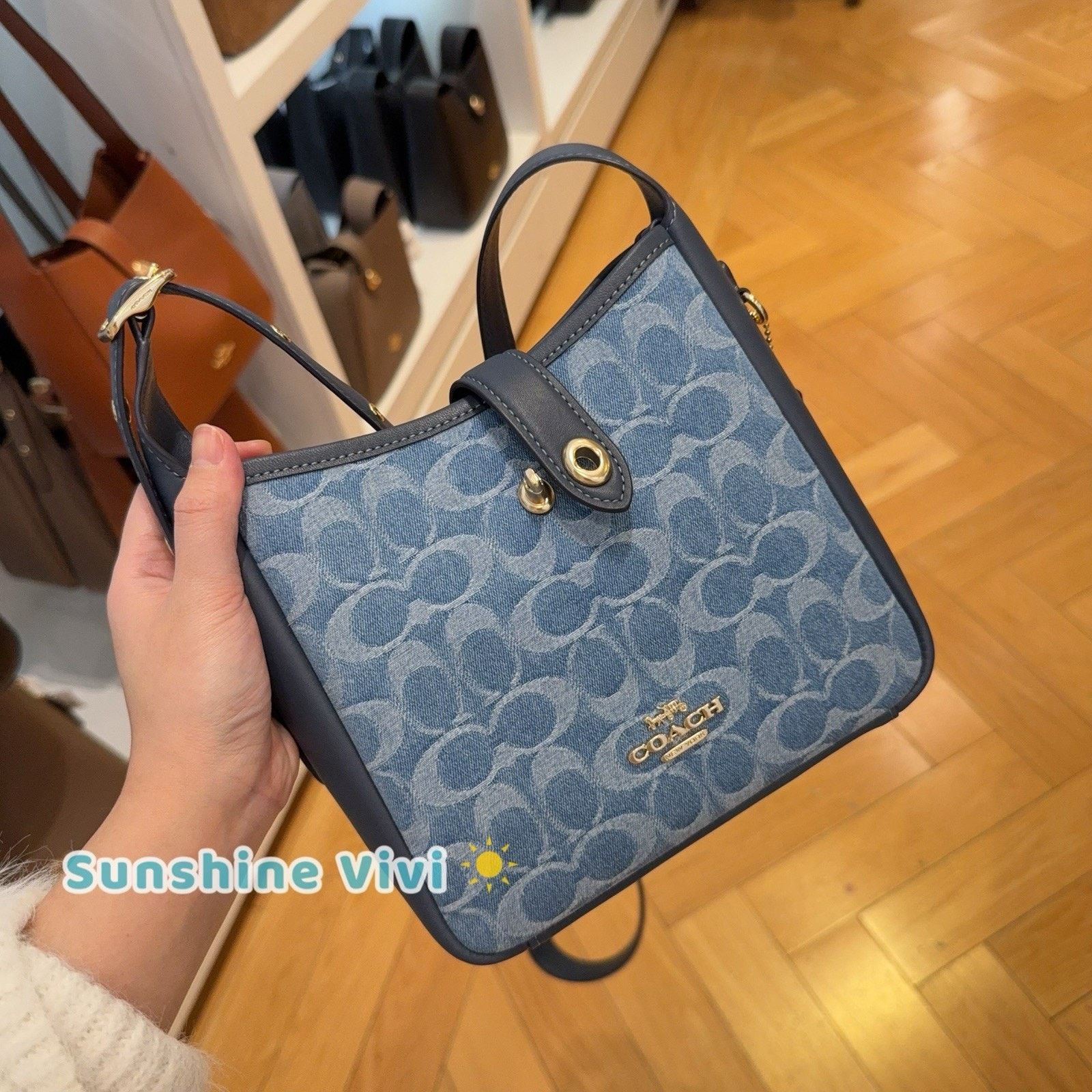 Coach Coach Hadley Mini Crossbody Bag CCZ44 denim/Gold/Indigo