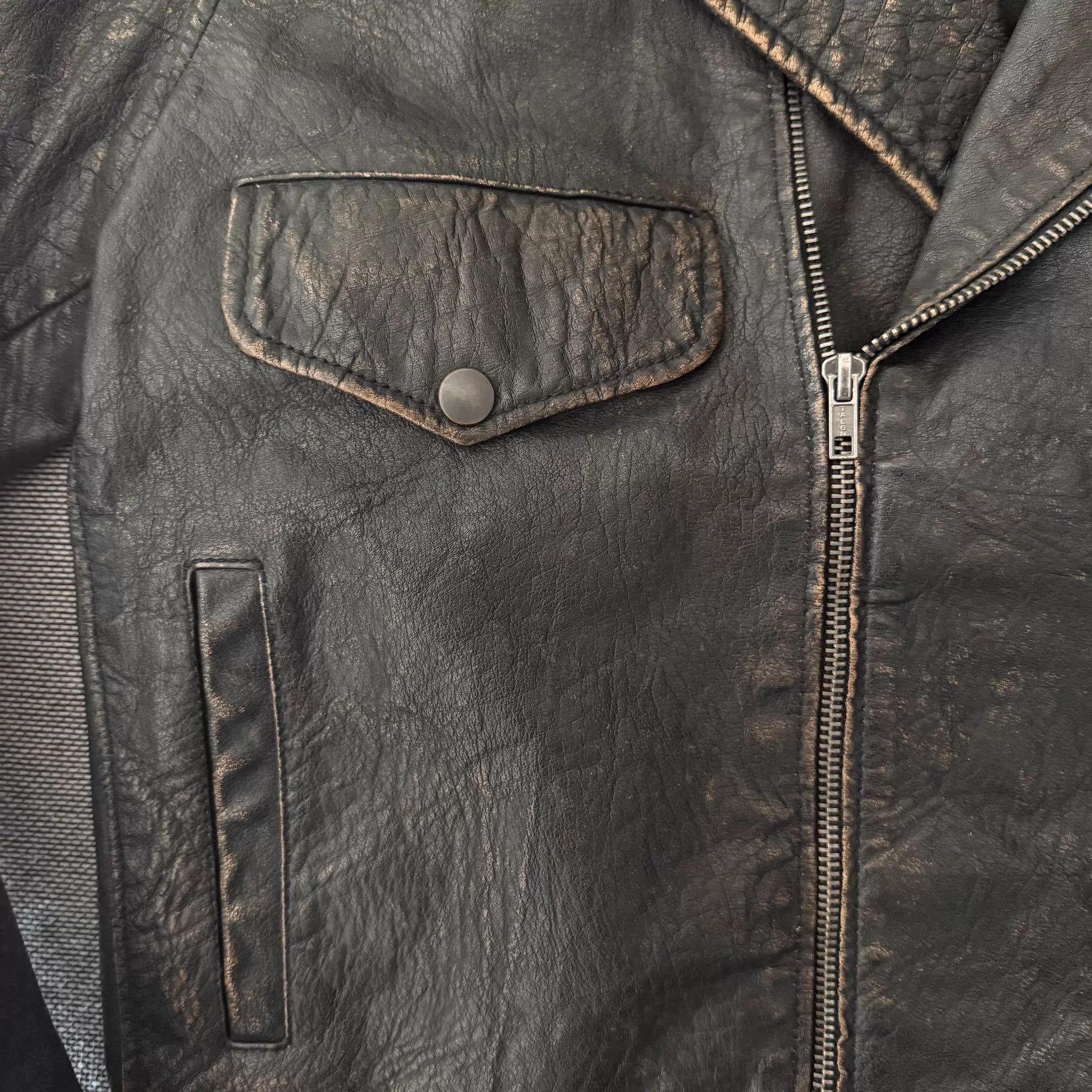 Levi's Levi's Lvc 1950s Distressed Black Leather Biker Jacket Size US M / EU 48-50 / 2 - 5 Thumbnail