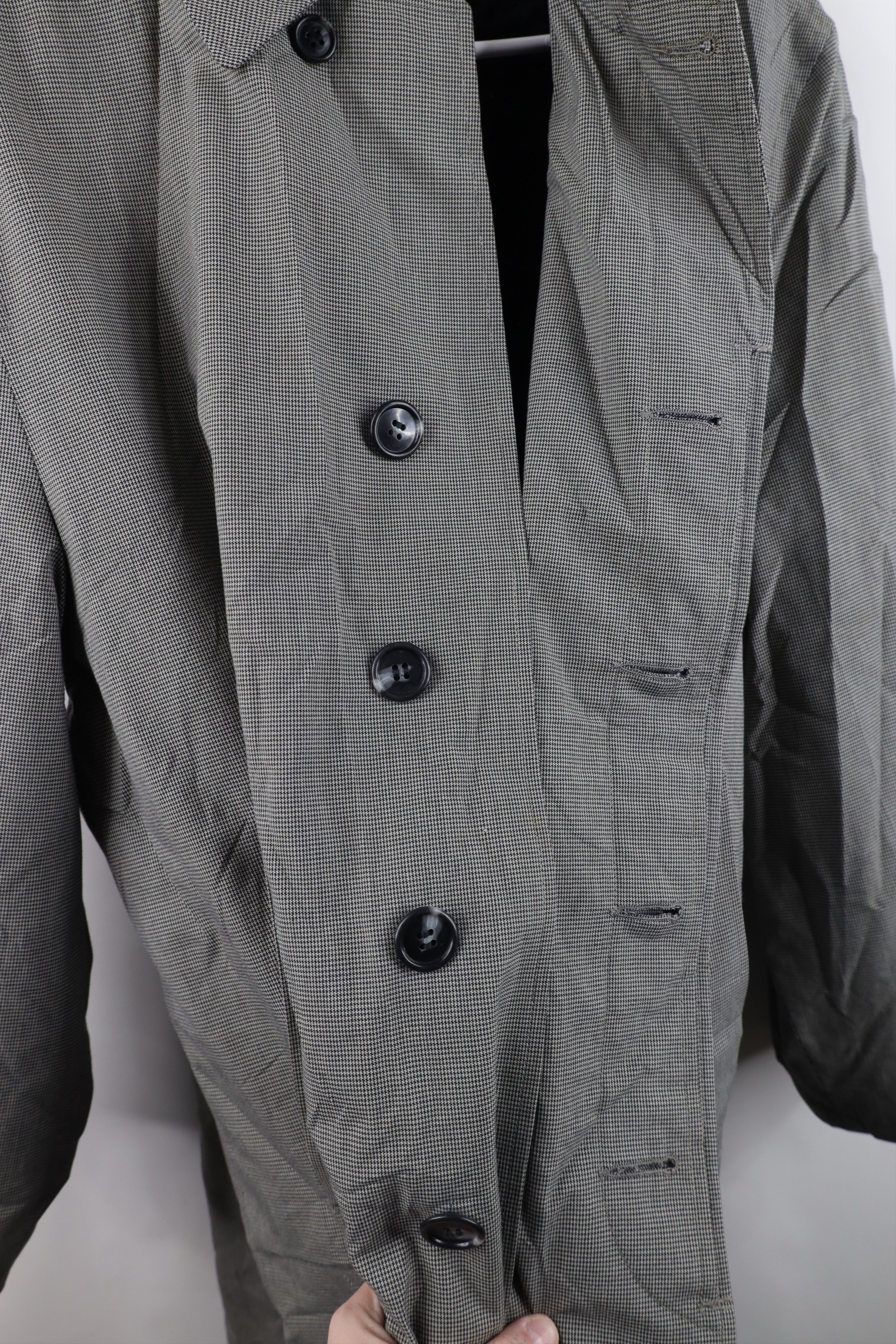 Vintage Vintage 60s Streetwear Houndstooth Rain Coat Jacket USA Size US XXL / EU 58 / 5 - 9 Thumbnail