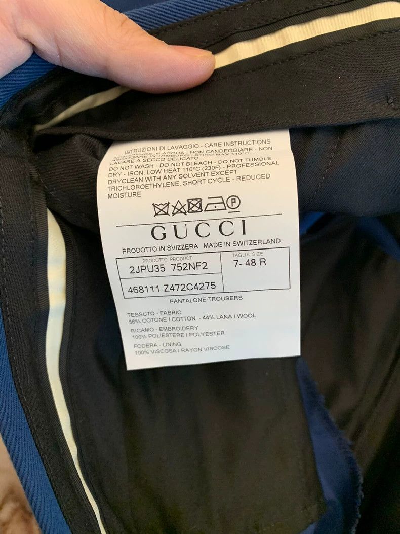 Gucci Gucci Men's trousers straight trousers 2502-Nextarrow Size 48R - 7 Thumbnail