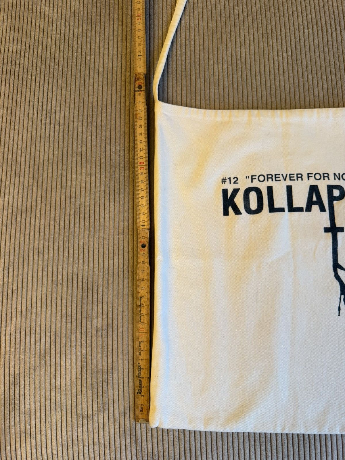 Raf Simons SUPER RARE S/S 2002 Kollaps Cotton Canvas Tote Bag Size ONE SIZE - 4 Thumbnail