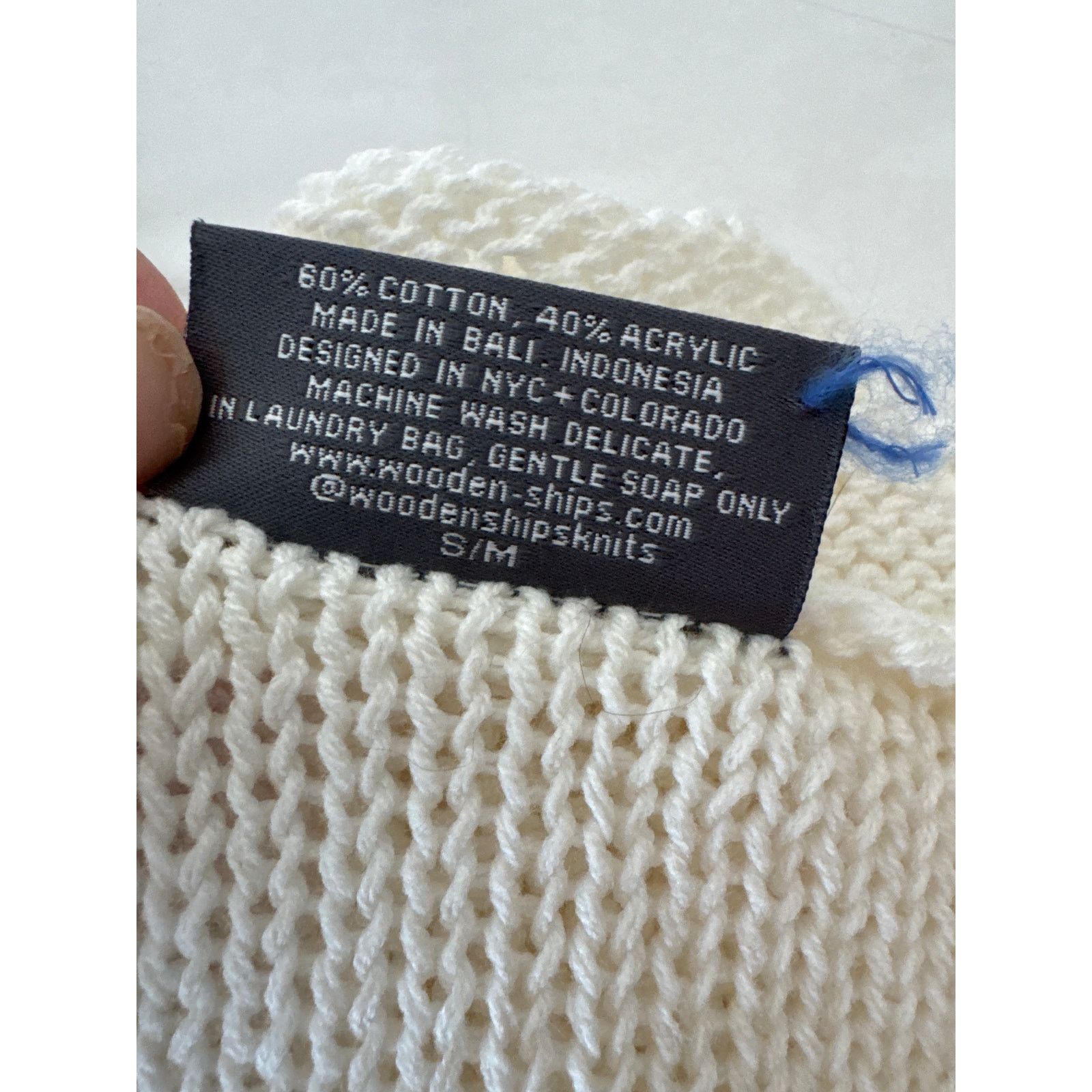 Other WOODEN SHIPS Textured Knit Long Sleeve Sweater White S/M Size S / US 4 / IT 40 - 8 Thumbnail