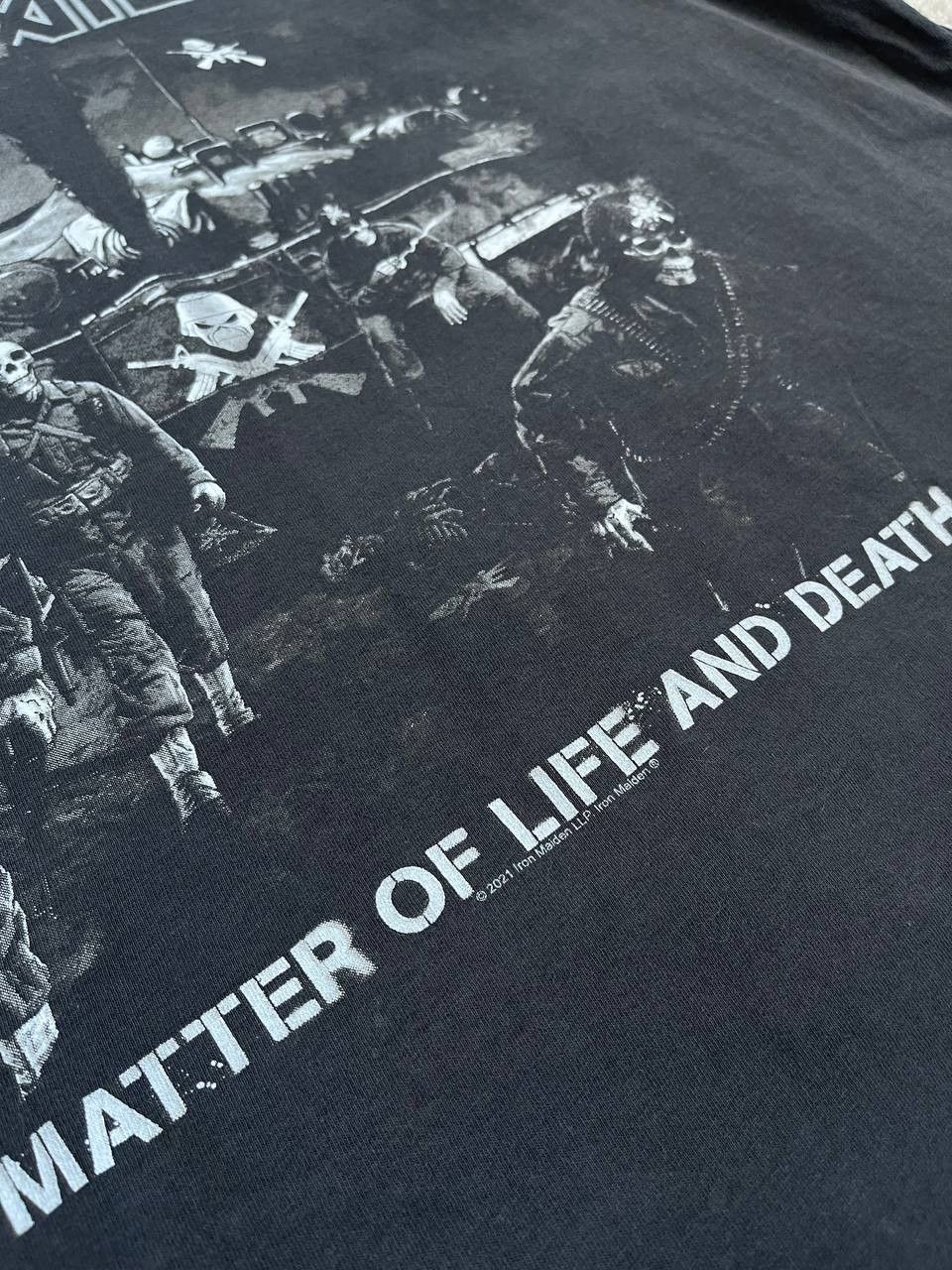 Band Tees × Iron Maiden × Vintage Iron Maiden A Matter of Life and Death tee 90s Size US L / EU 52-54 / 3 - 8 Thumbnail